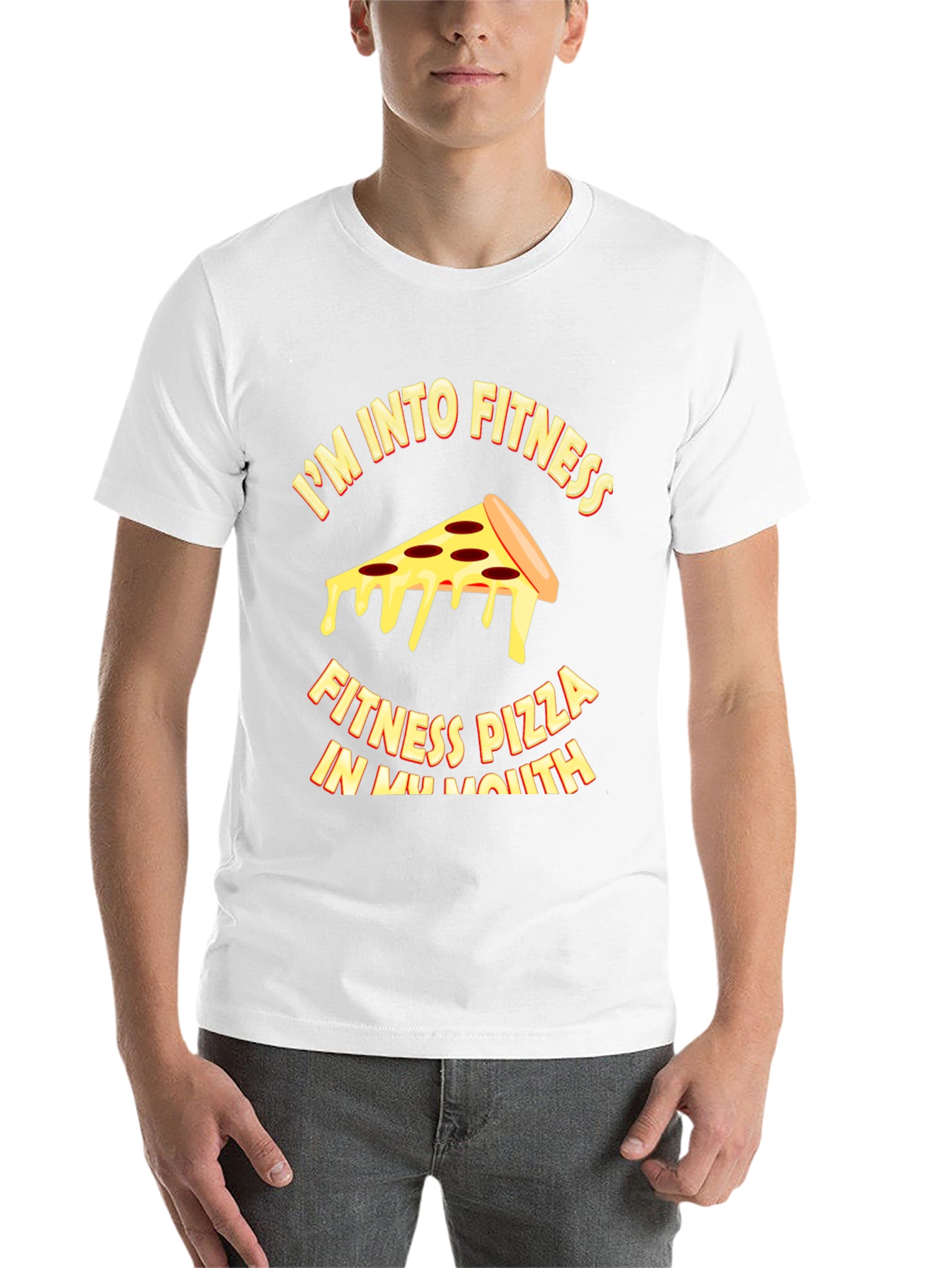Black Pizza Fitness T-Shirt - Funny Workout Tee view 14