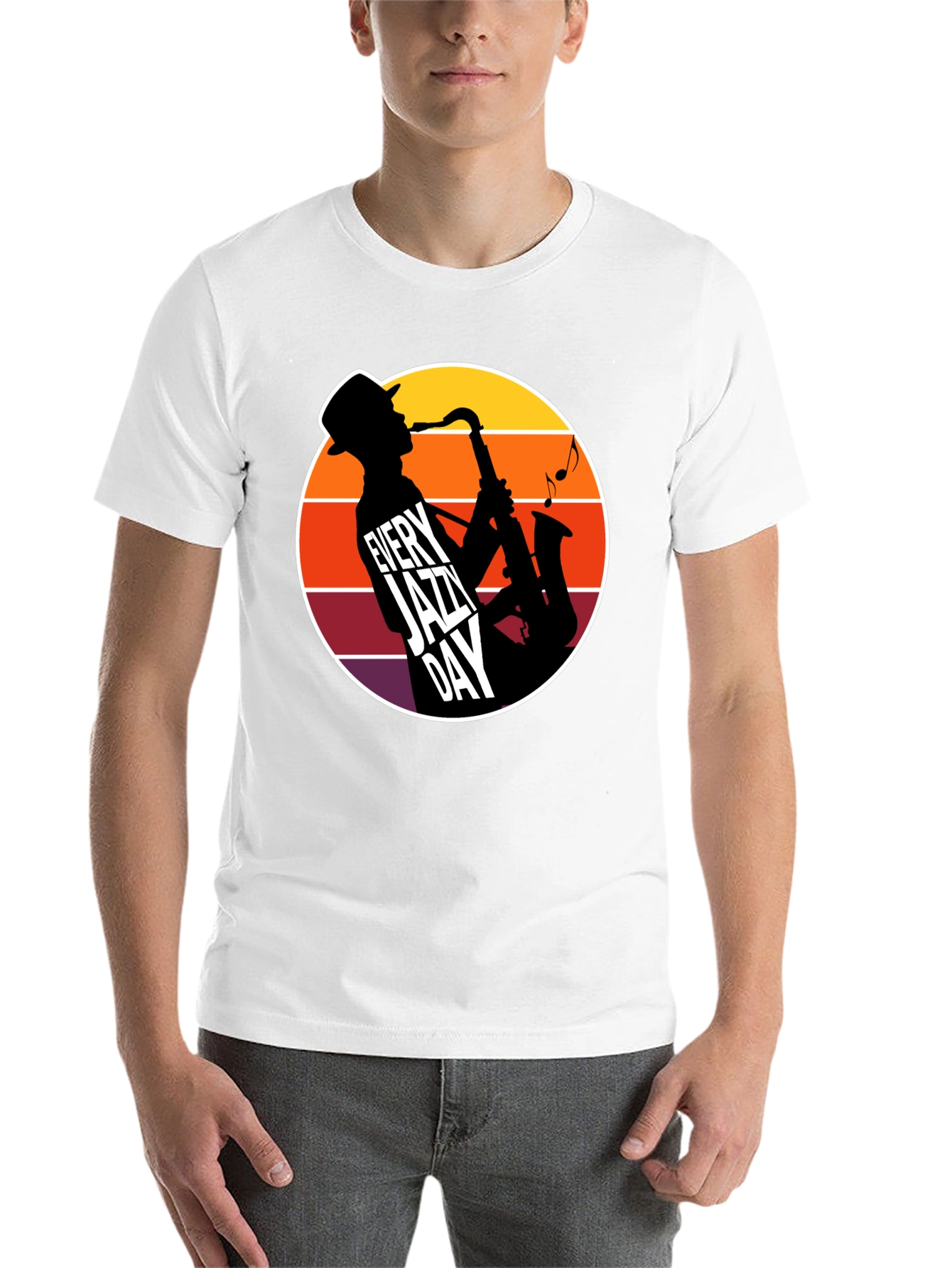 Black Every Jazz Day T-Shirt - Music Lover Tee view 14