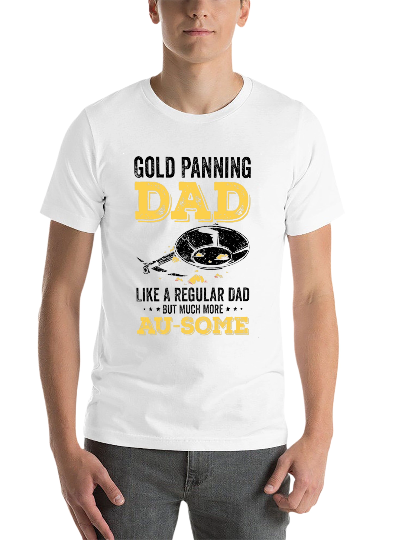 Black Gold Panning Dad T-Shirt - Au-Some Gift for Gold Miners view 14