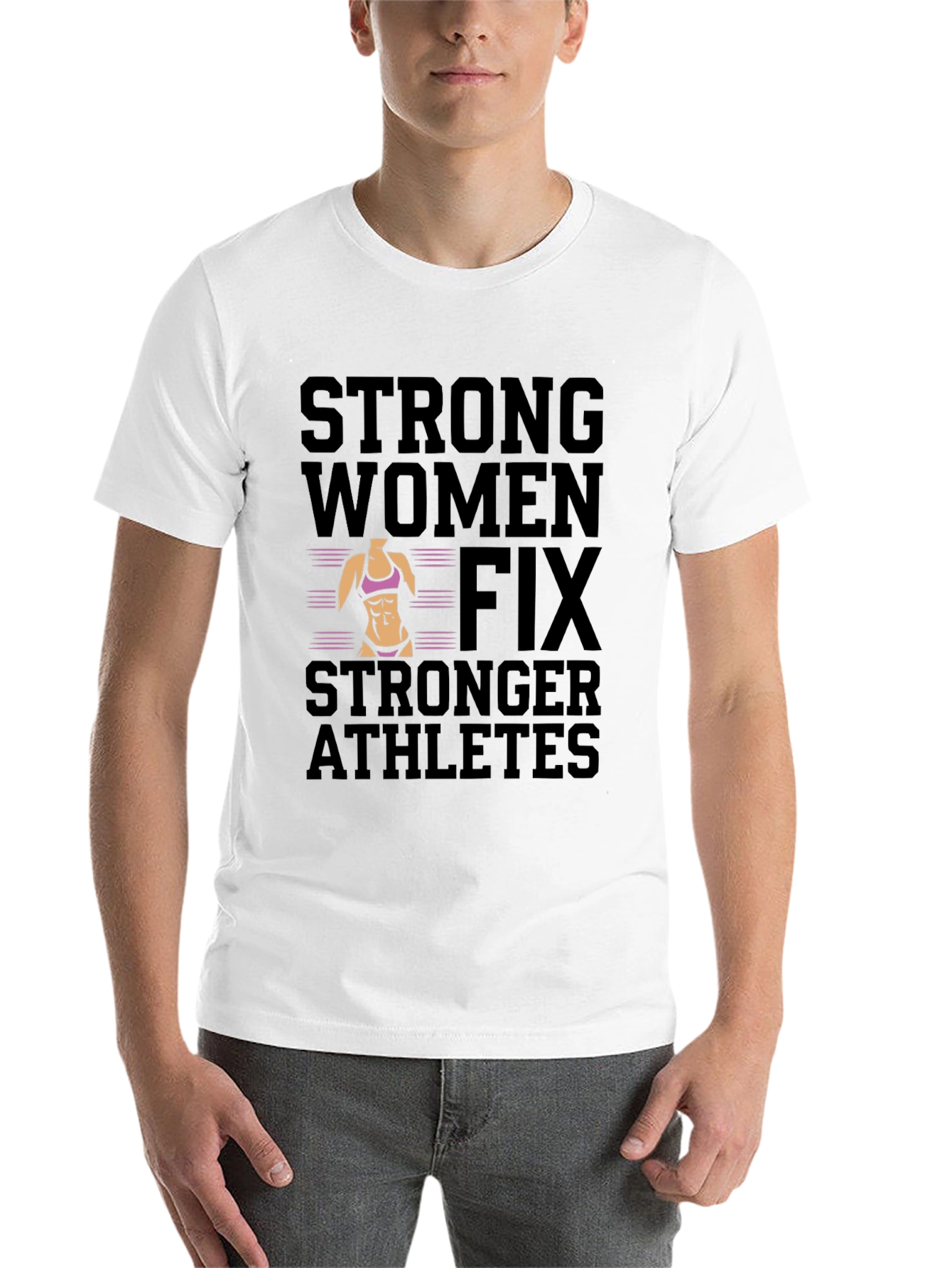 Strong Women Fix Stronger Athletes Graphic Tee - 14