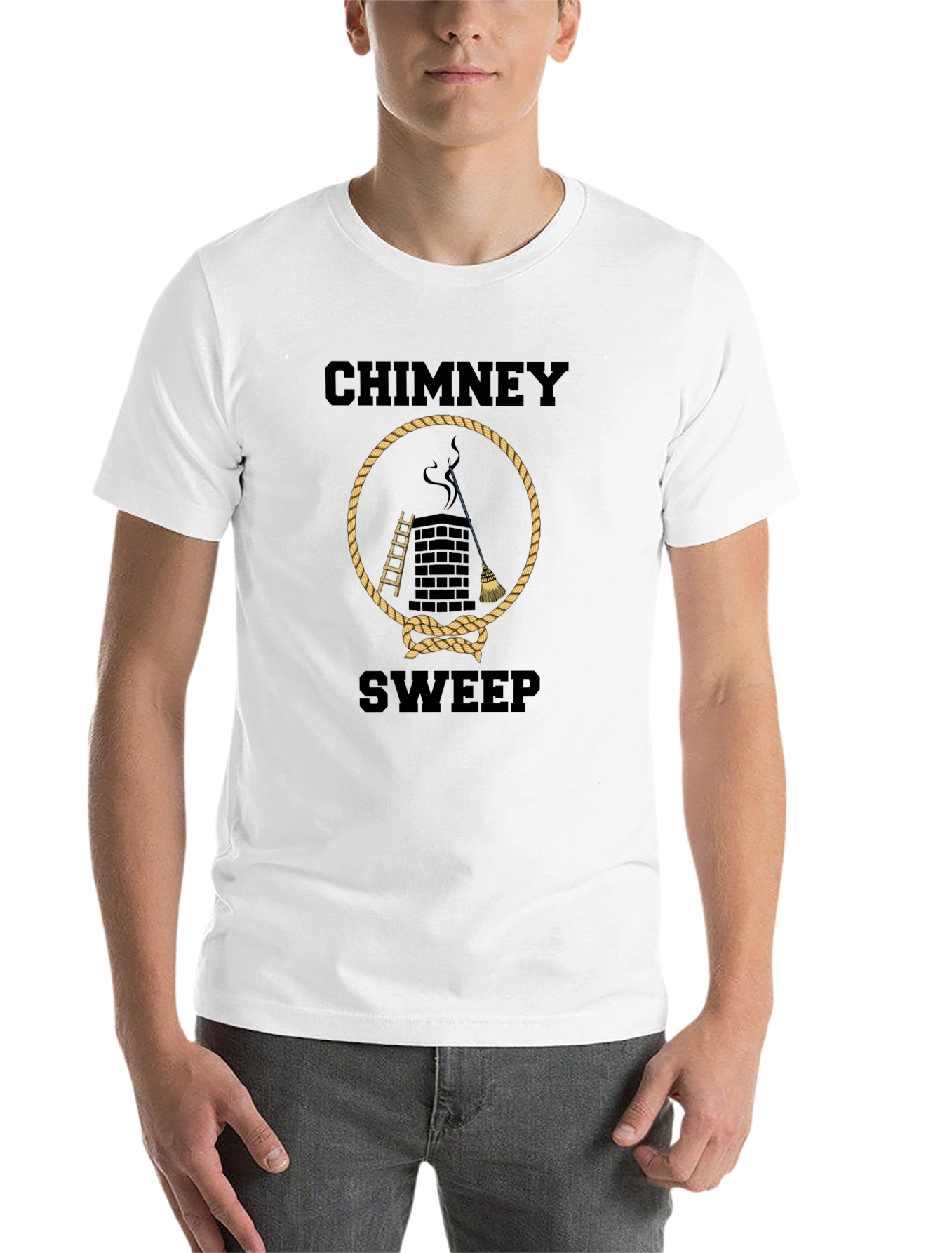 Black Chimney Sweep T-Shirt - Graphic Tee view 14
