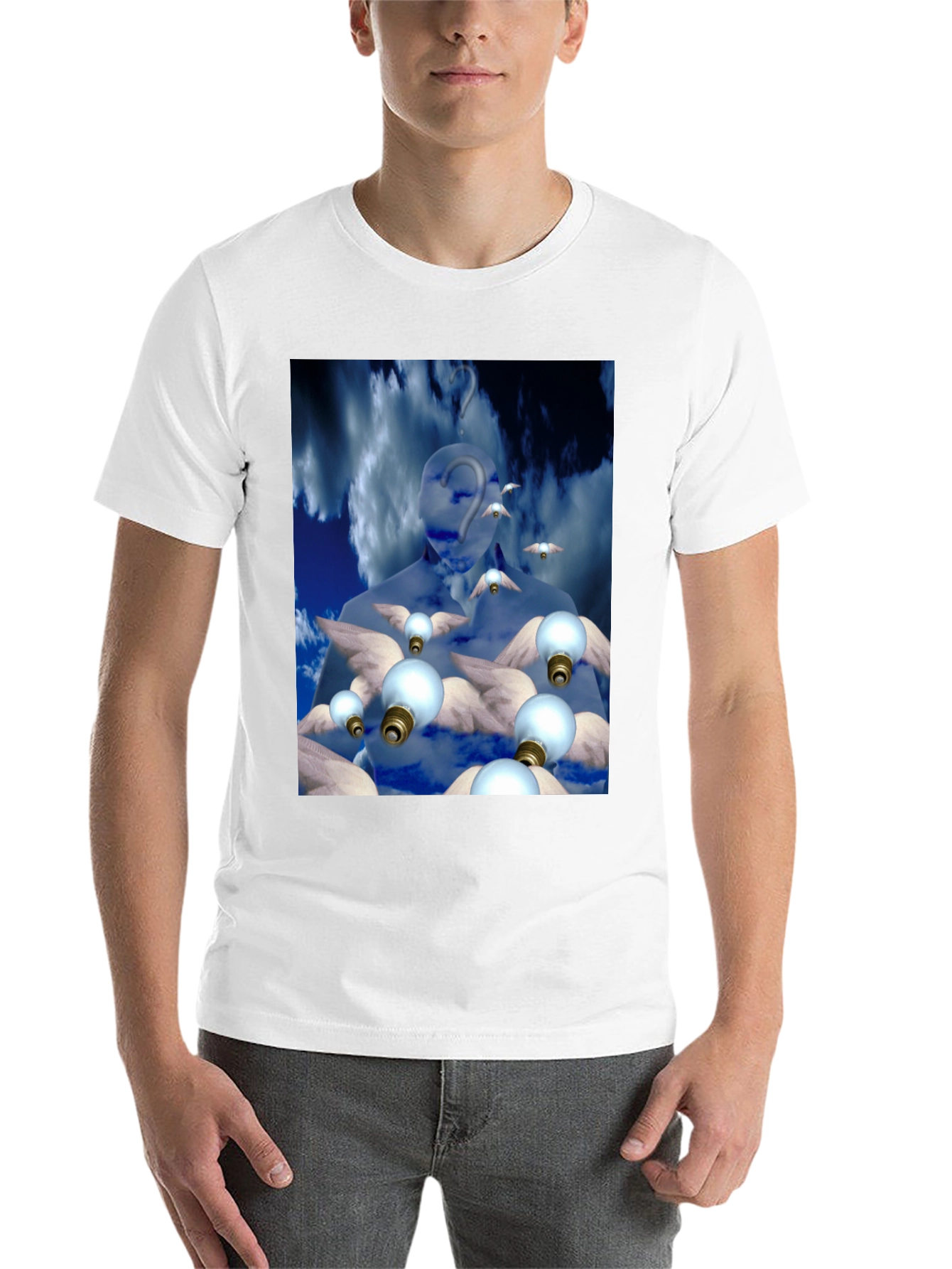 Black Surreal Dreamscape Graphic Tee view 14