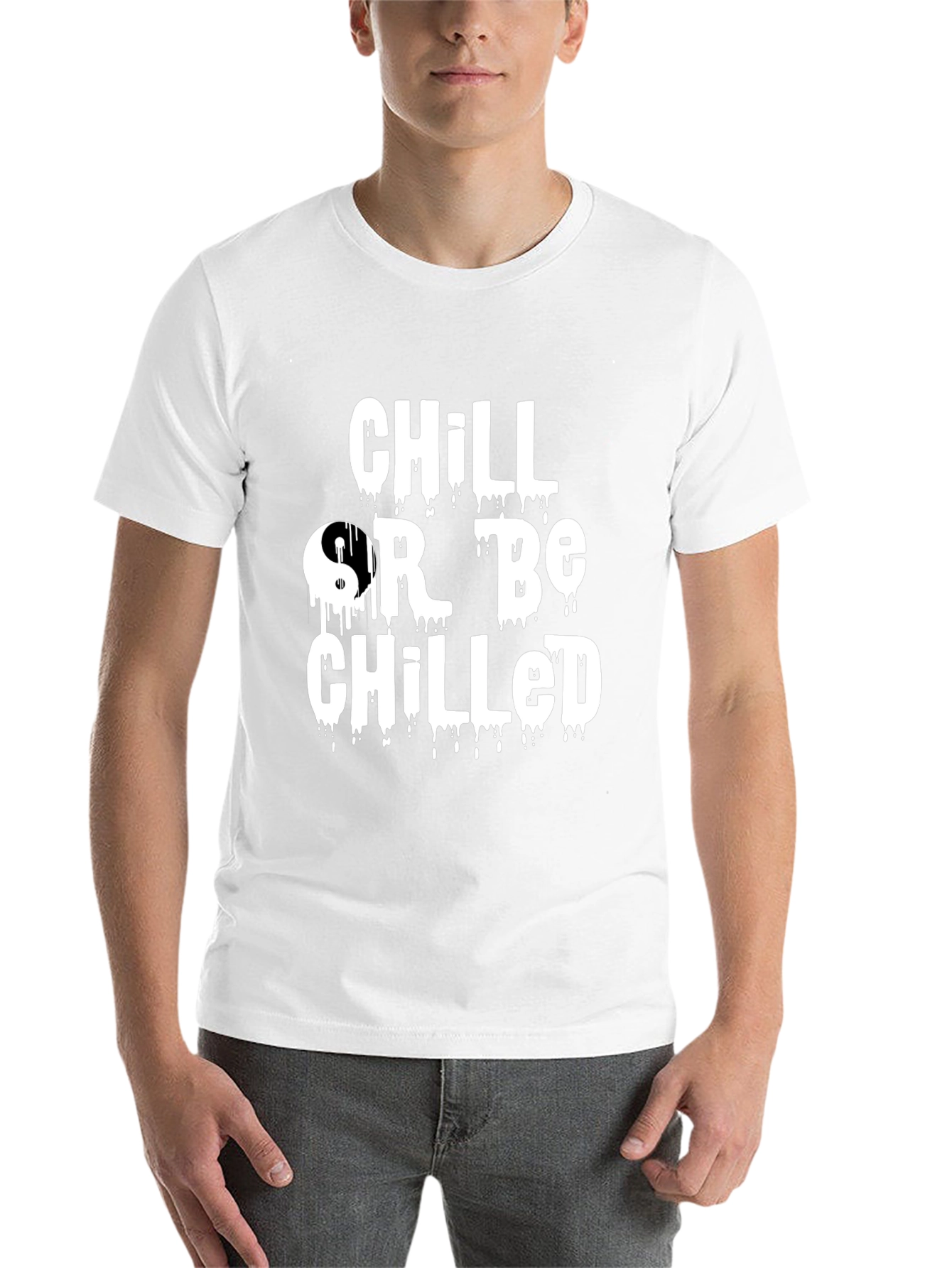 Black Chill Or Be Chilled Graphic Tee view 14