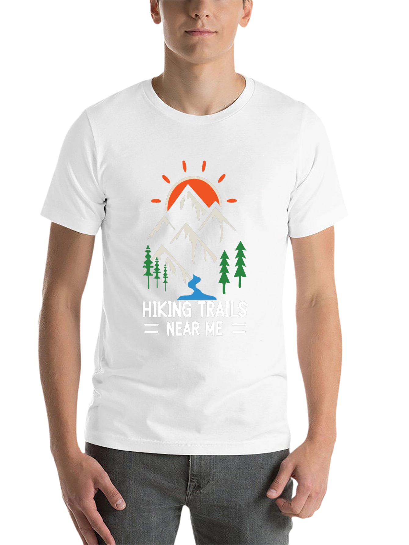 Black Hiking Trails Graphic Tee view 14