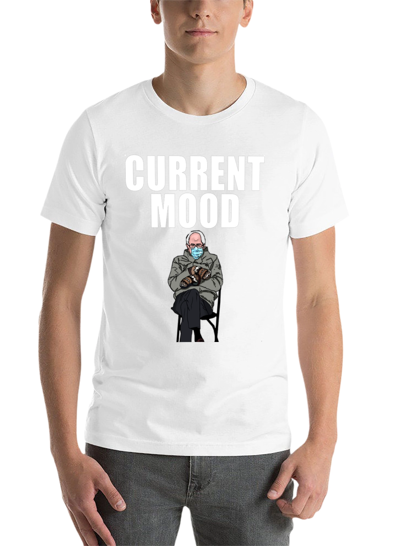 Black Current Mood Bernie T-Shirt view 14