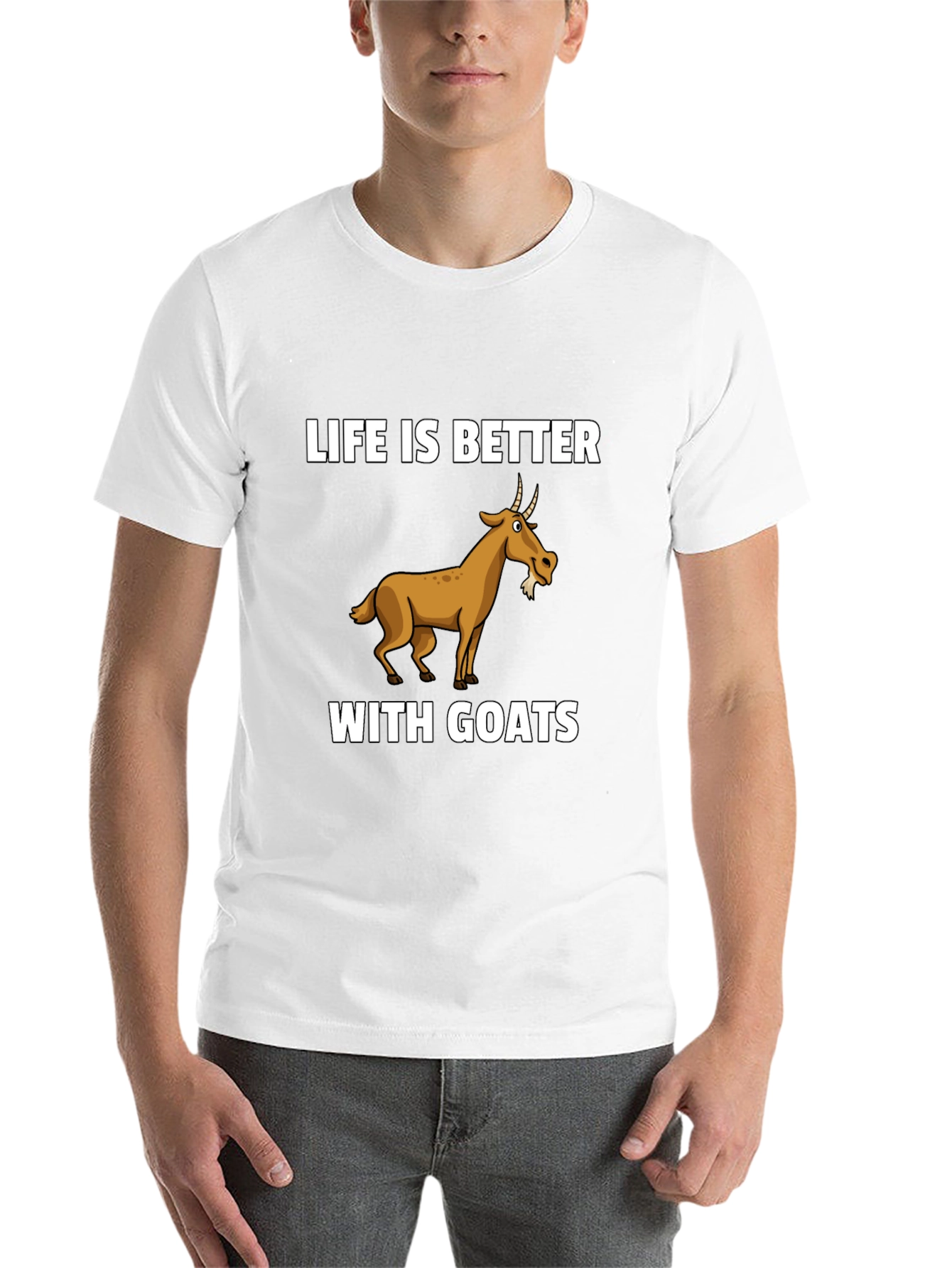 Black Life is Better with Goats Graphic T-Shirt view 14