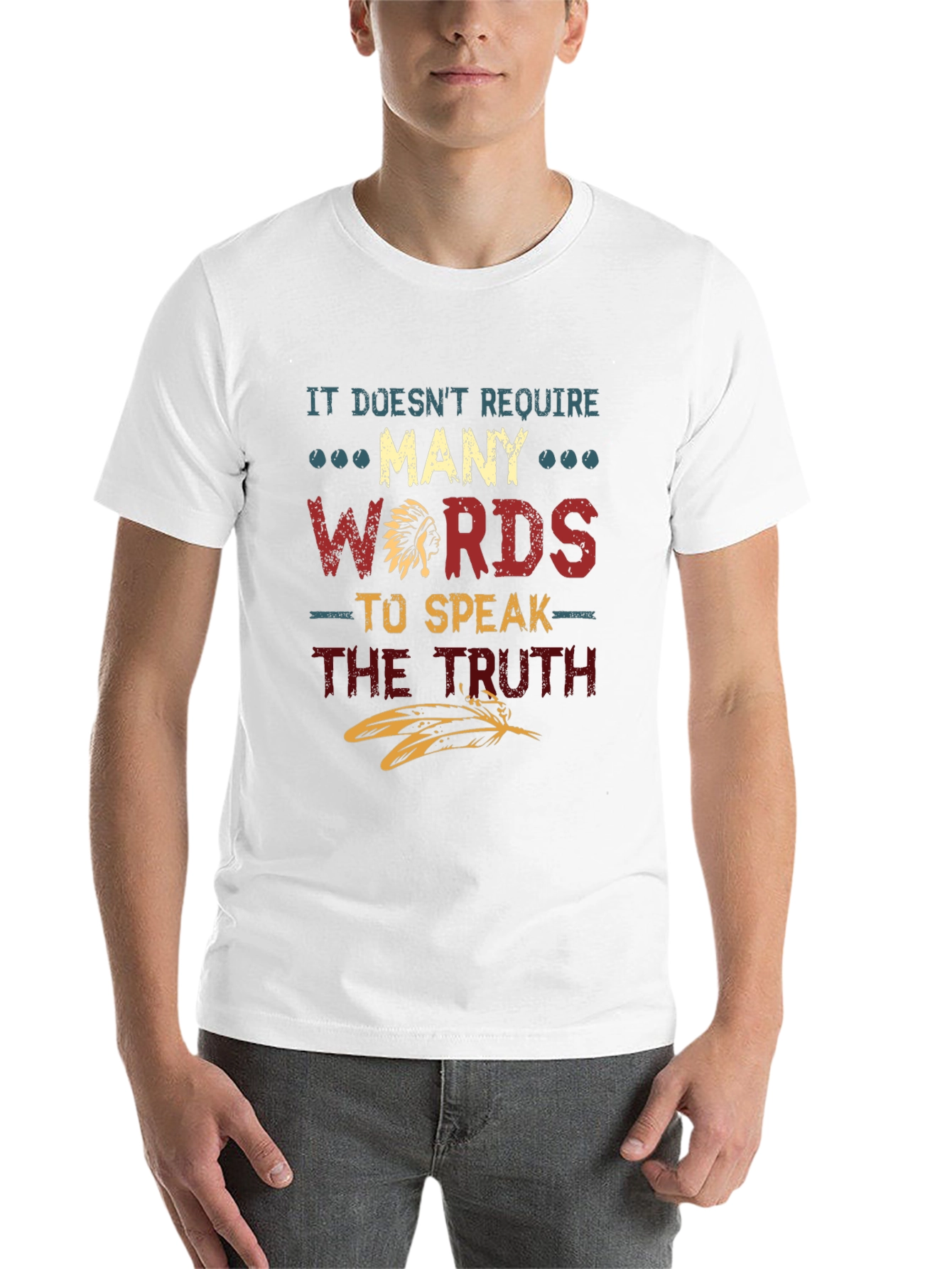 Black Truthful Words Graphic Tee - Stylish Cotton Blend view 14