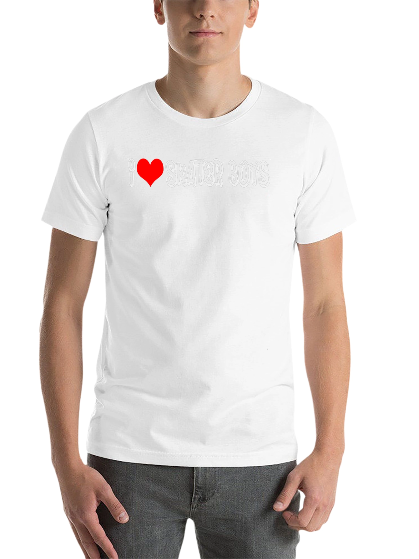 Black I Heart Skater Boys Black T-Shirt view 14