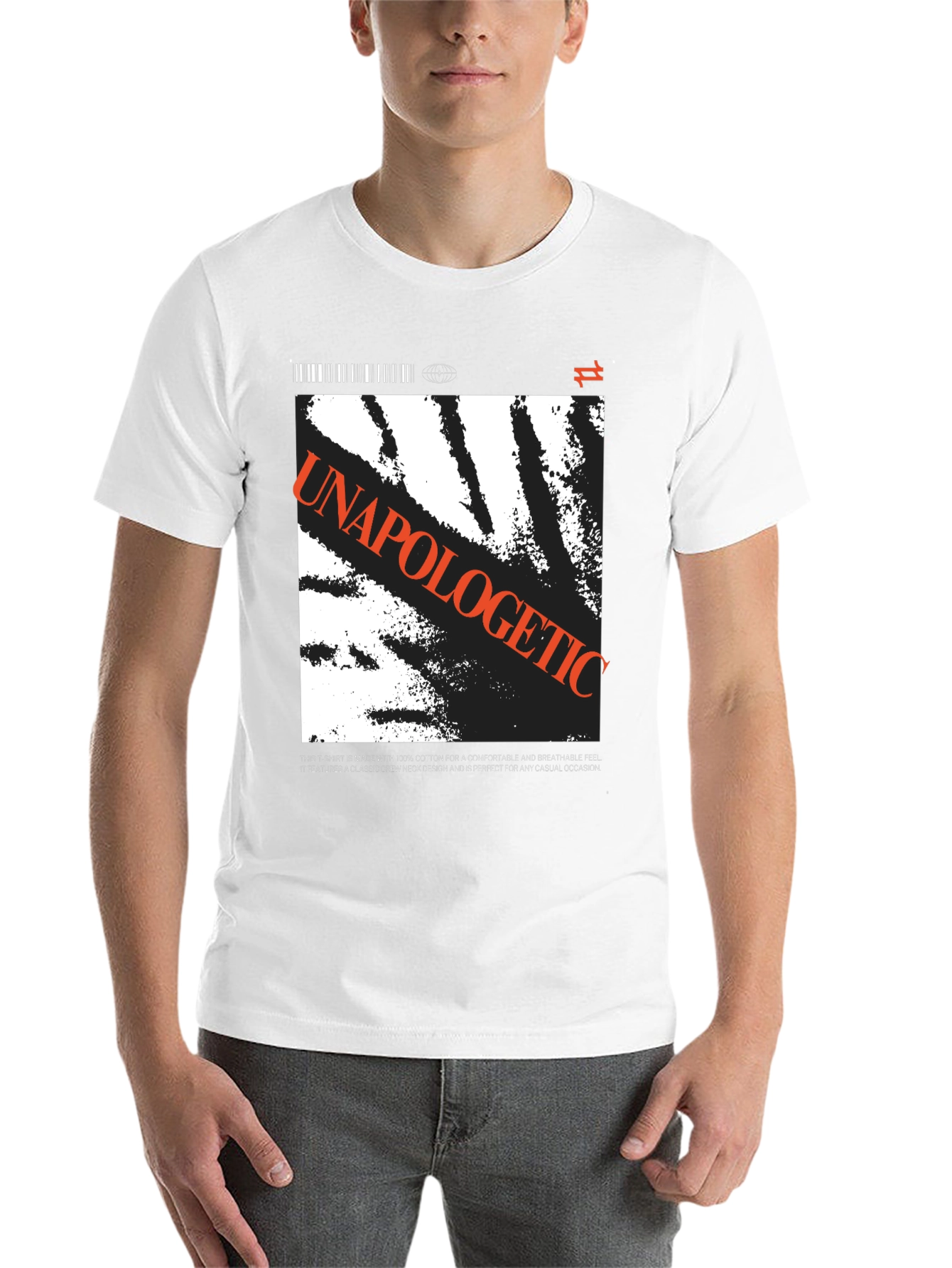 Black Unapologetic Graphic Print T-Shirt view 14