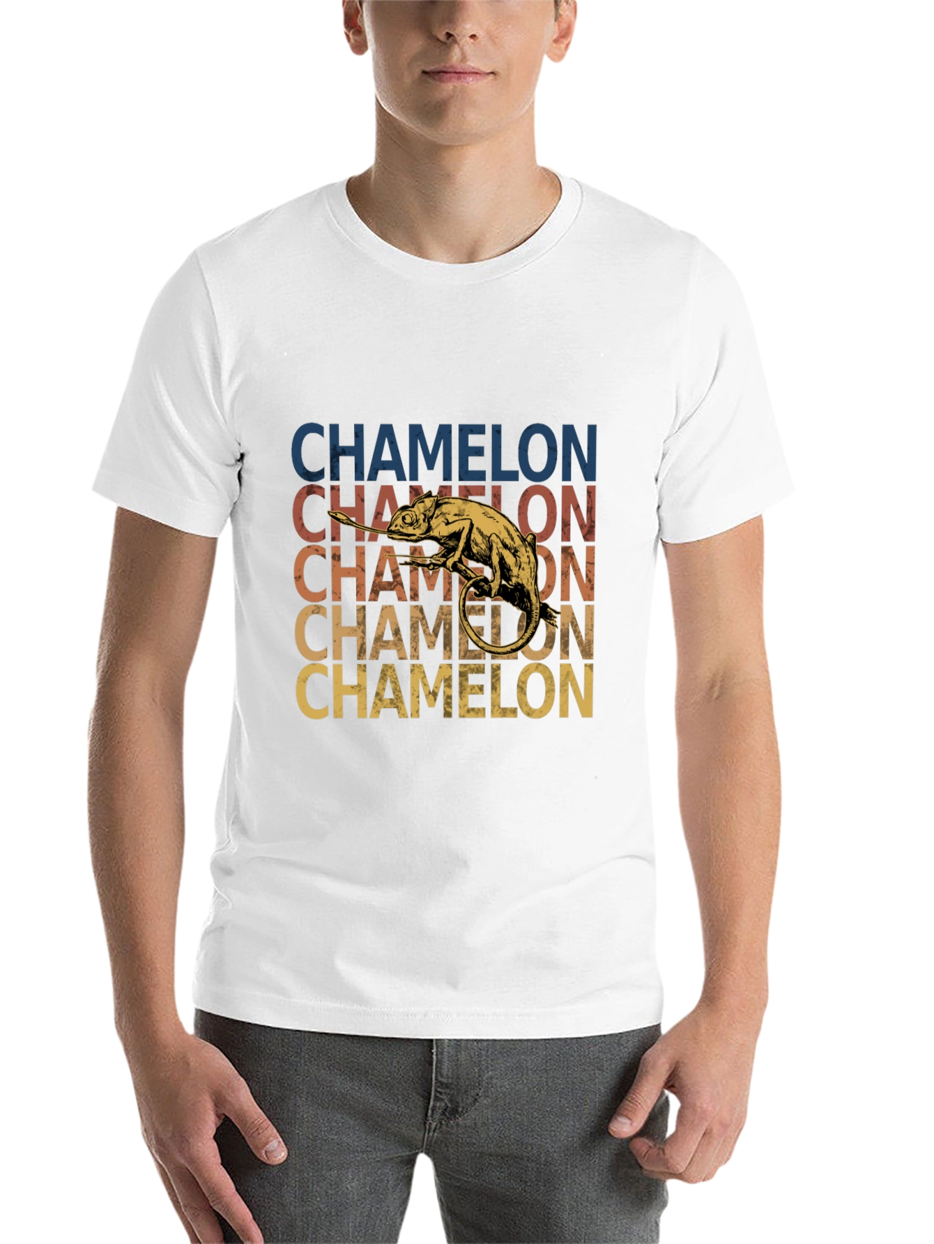 Black Chameleon Graphic Tee - Retro Style view 14