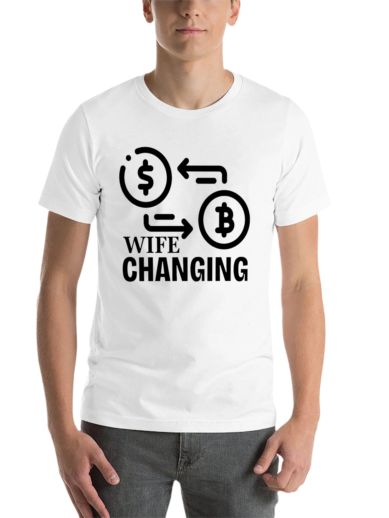 Black Wife Changing Crypto T-Shirt view 14