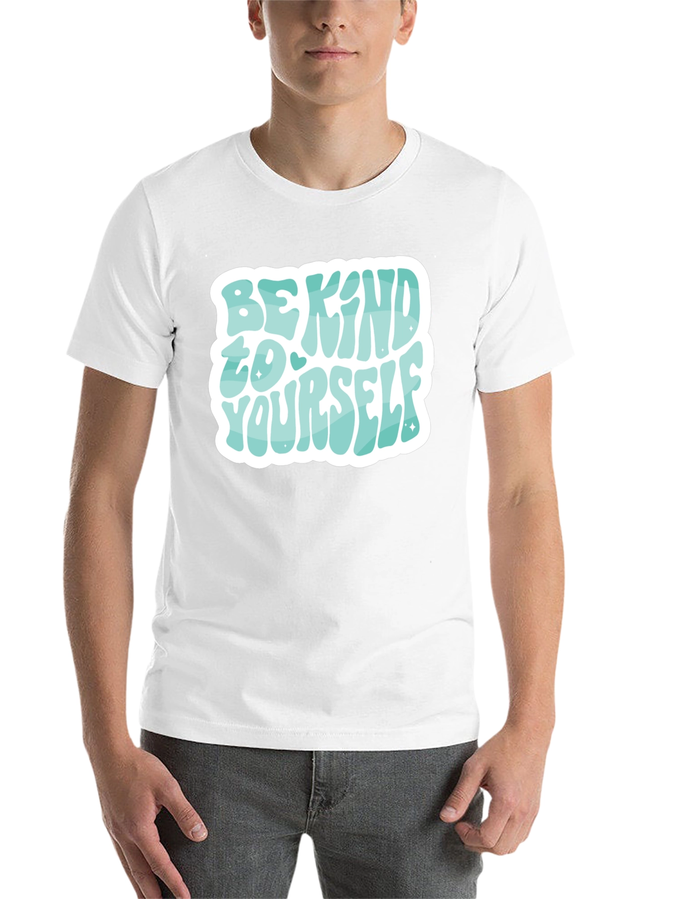 Black Be Kind to Yourself Graphic Tee view 14