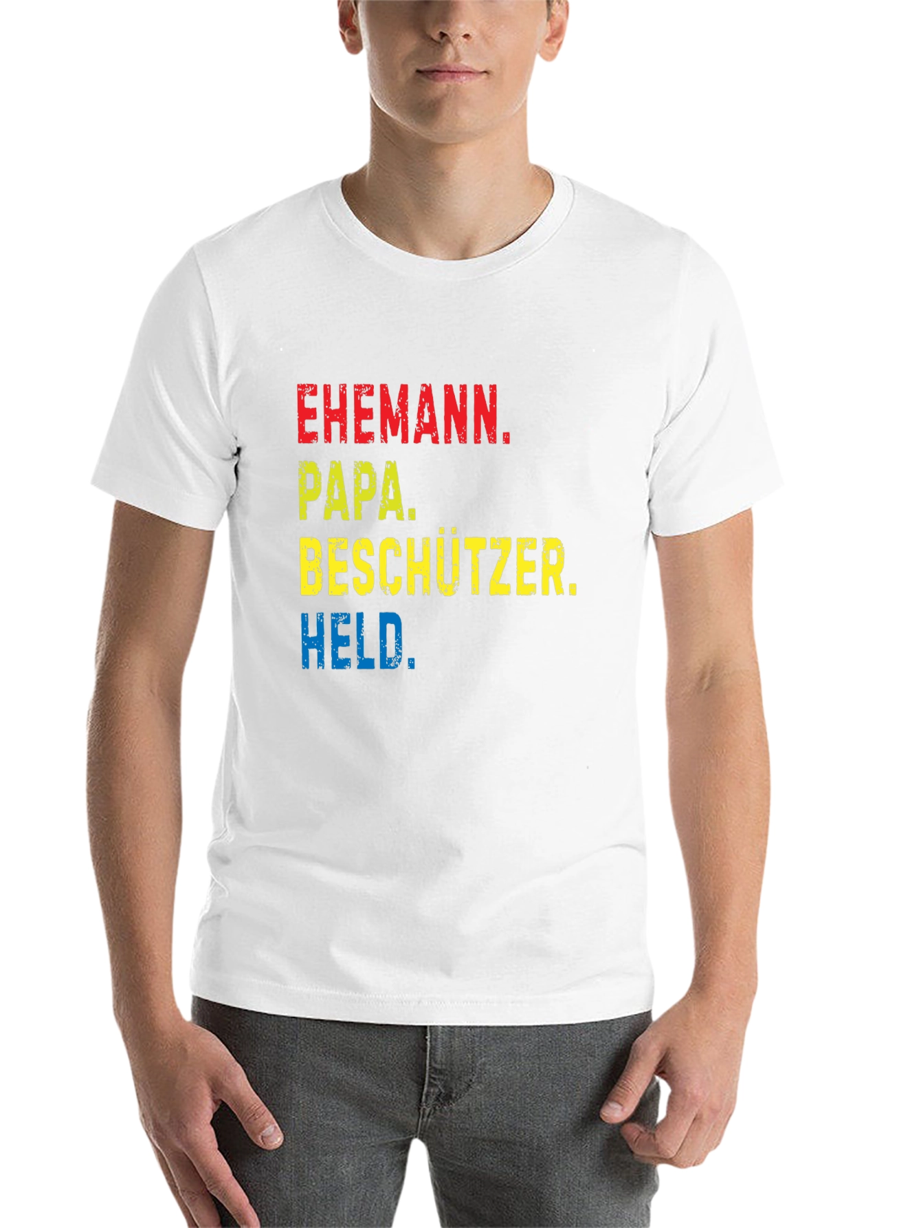 Black Ehemann Papa Beschützer Held Black T-Shirt view 14