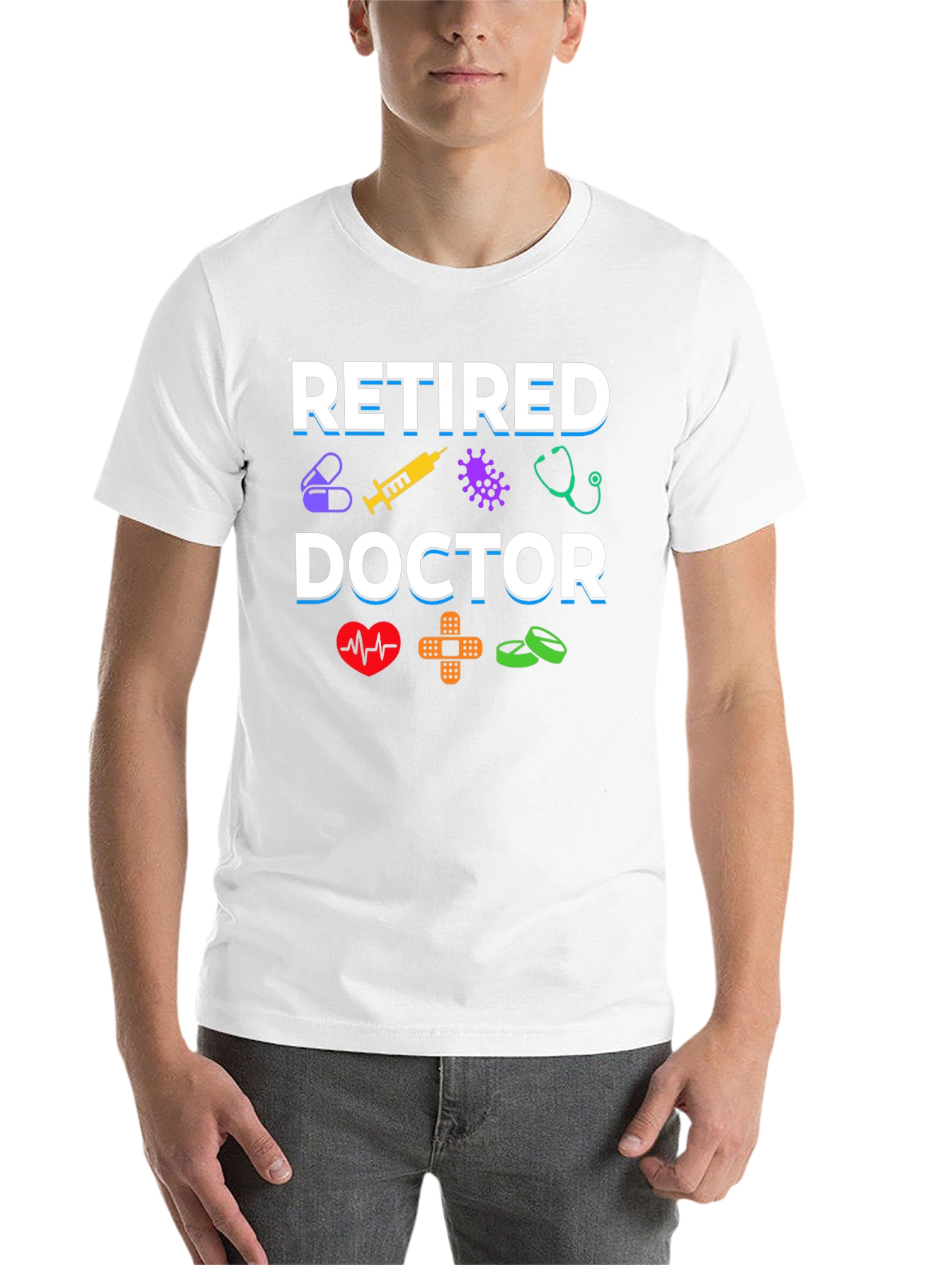 Black Retired Doctor Graphic T-Shirt view 14