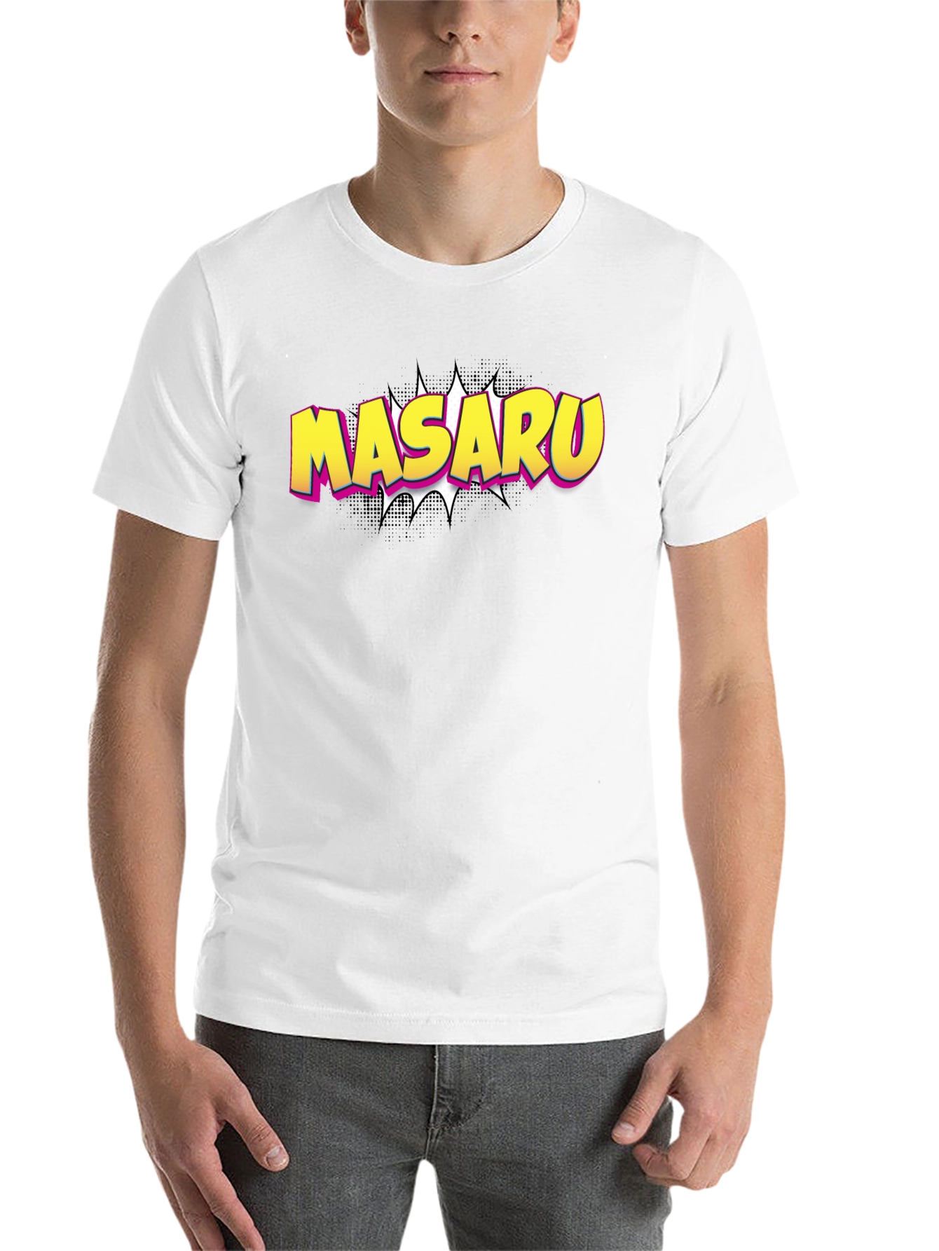 Black Masaru Graphic T-Shirt - Stylish Pop Art Tee view 14