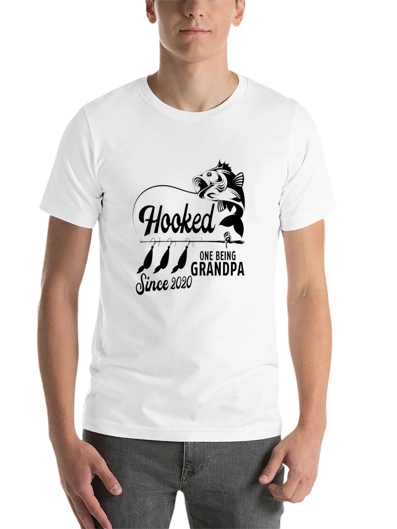 Black Hooked Grandpa Black Tee view 14