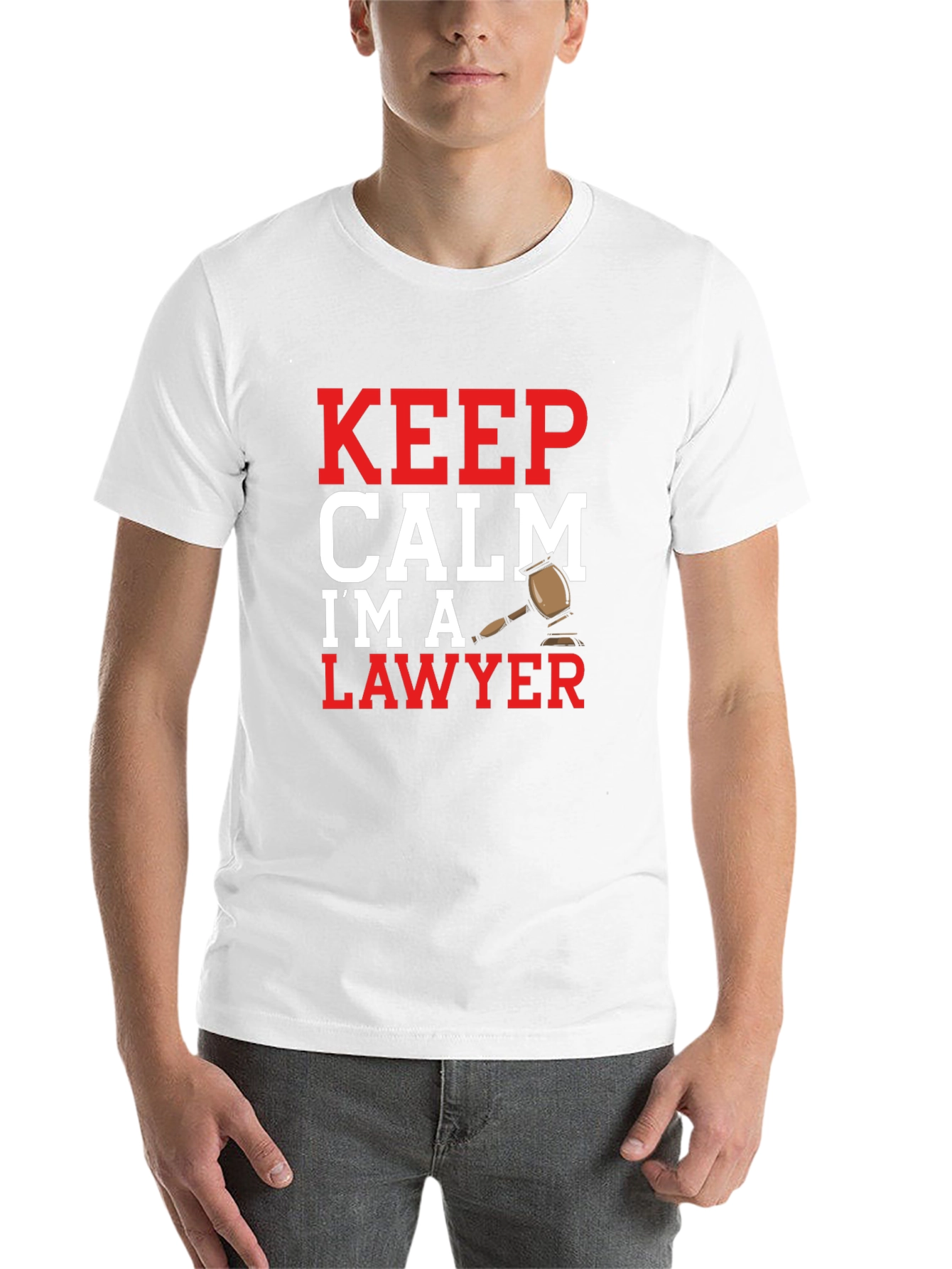 Black Keep Calm I'm A Lawyer T-Shirt - Novelty Law Attorney Tee view 14