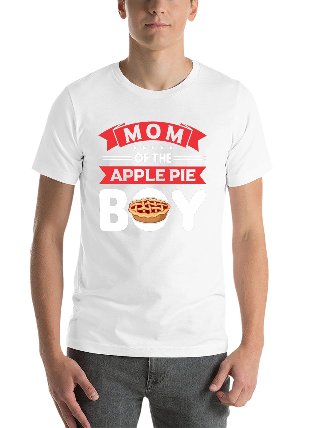 Black Mom of the Apple Pie Boy T-Shirt - Novelty Graphic Tee view 14