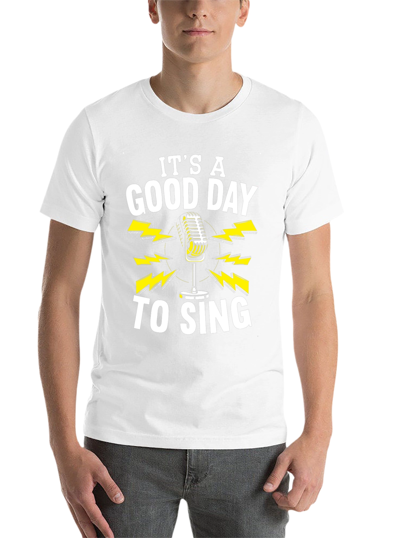 Black It's A Good Day To Sing T-Shirt view 14