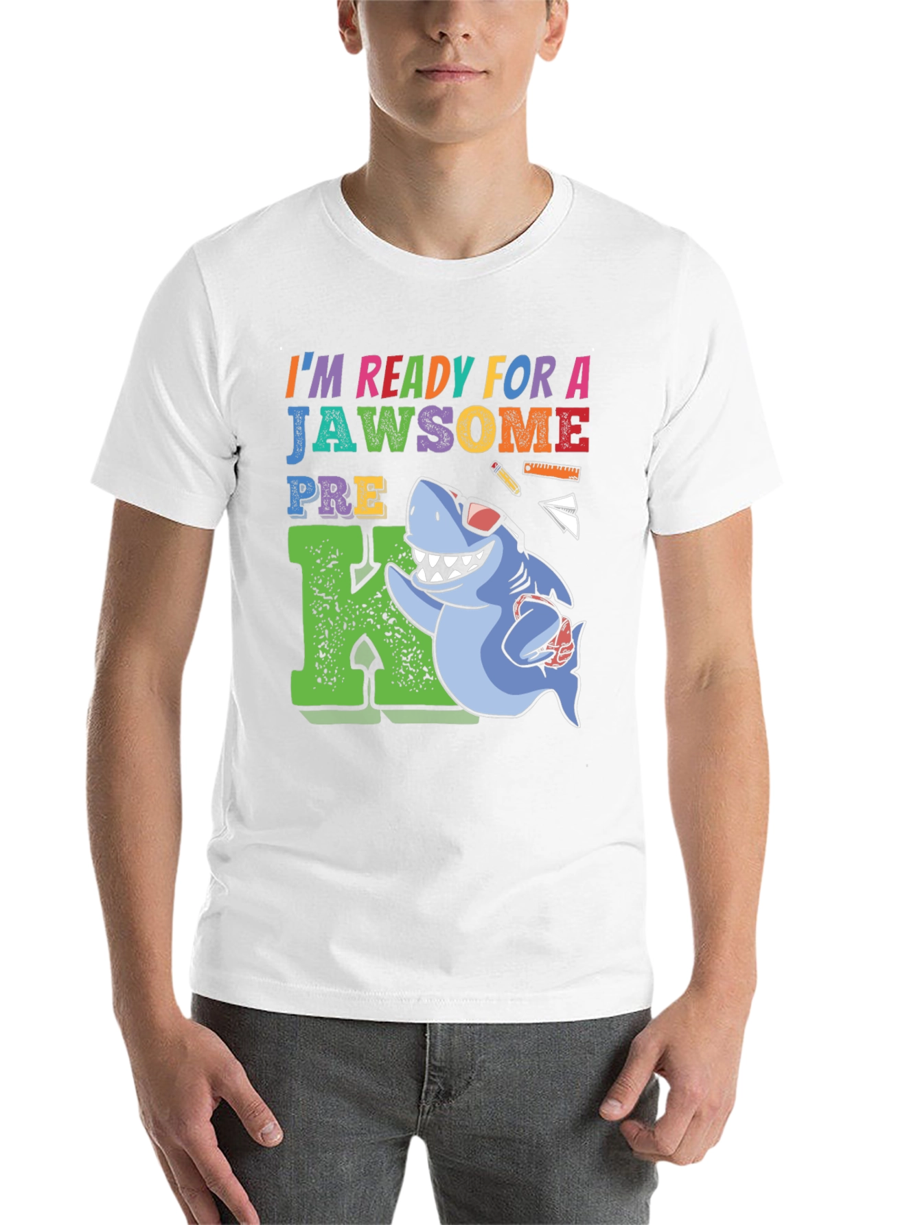 Black Ready for a Jawsome Pre-K T-Shirt view 14