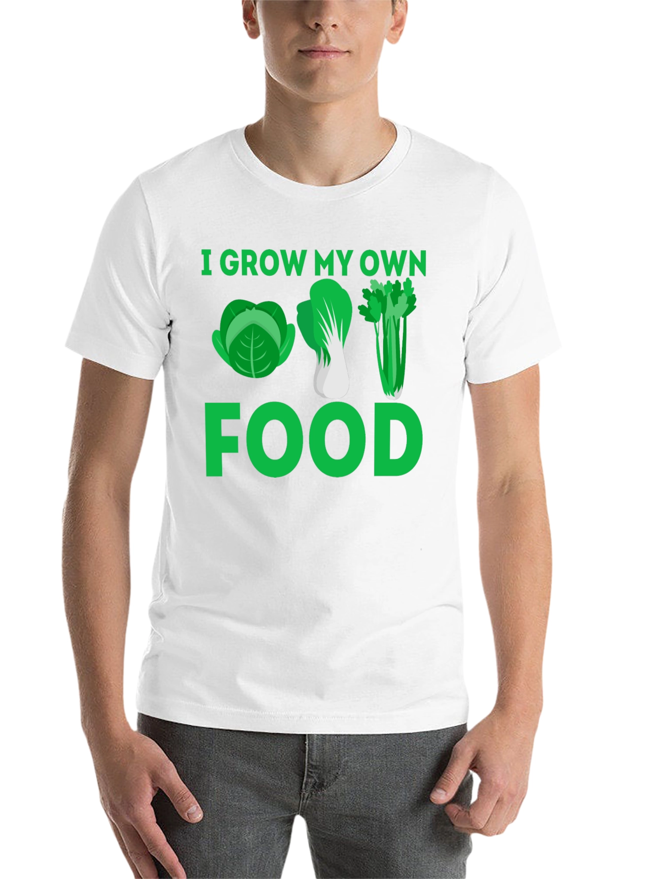 Black I Grow My Own Food T-Shirt - Gardening Tee view 14