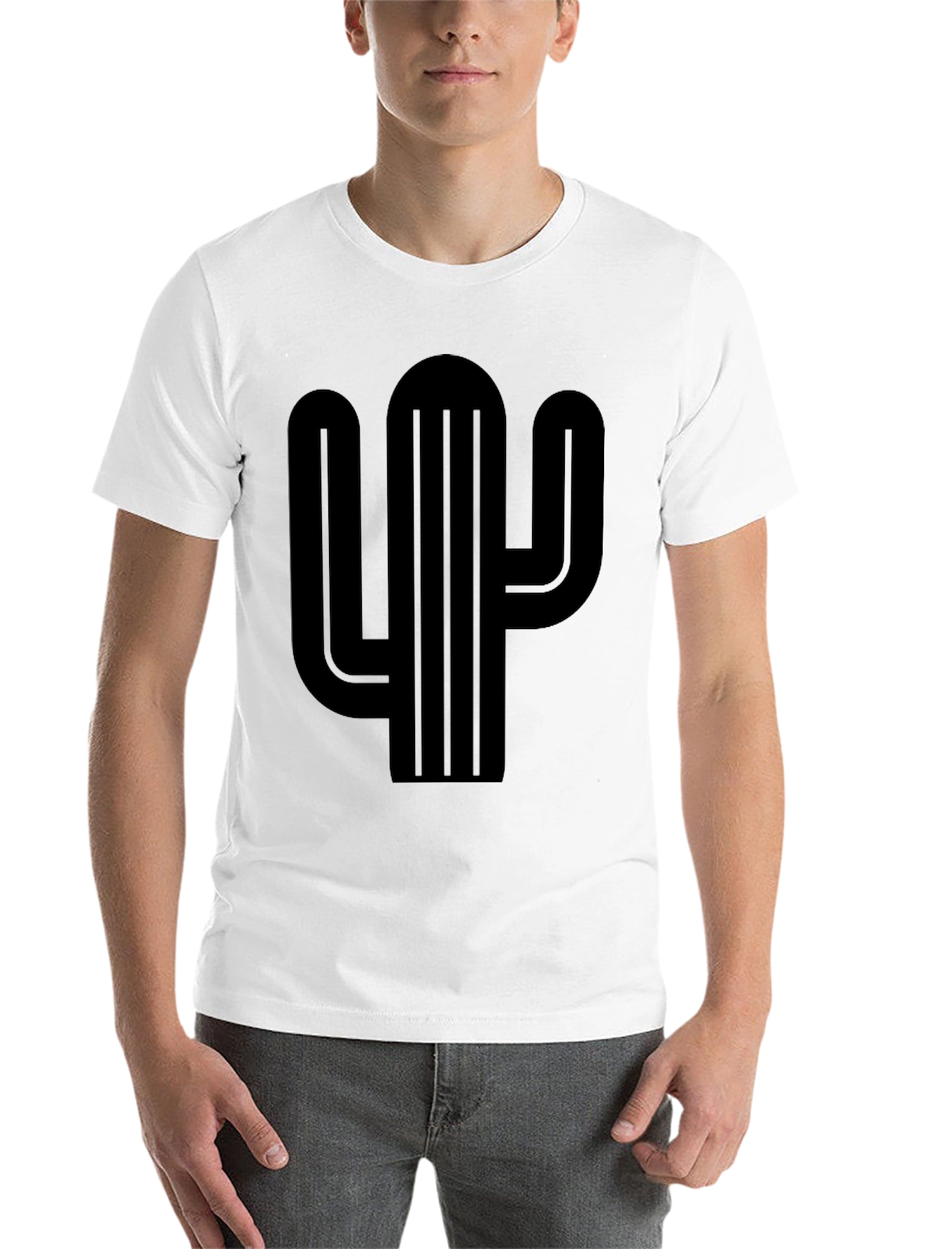 Black Black Cactus Graphic Tee - Desert Style Shirt view 14