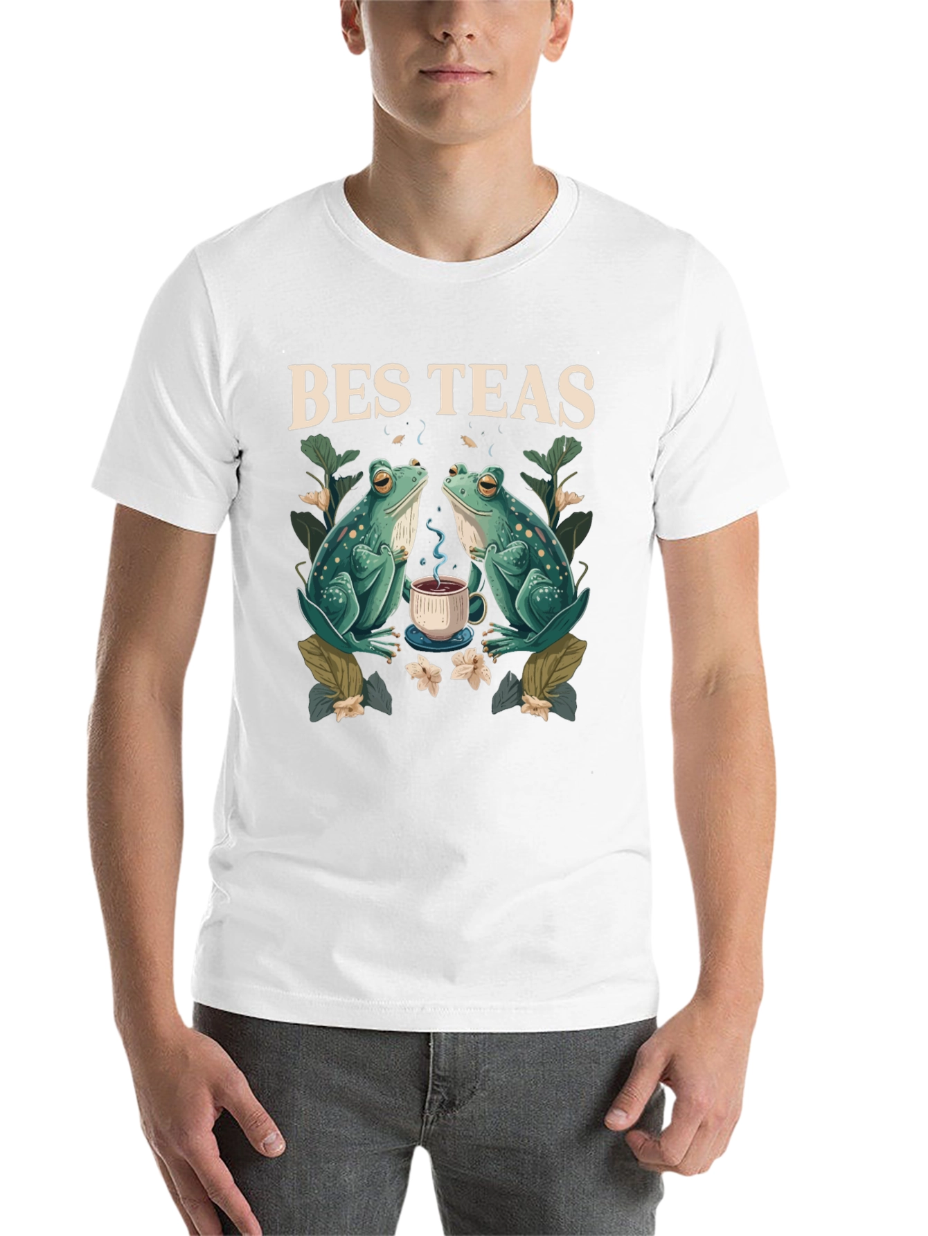 Black Bes Teas T-Shirt - Frog Tea Party view 14