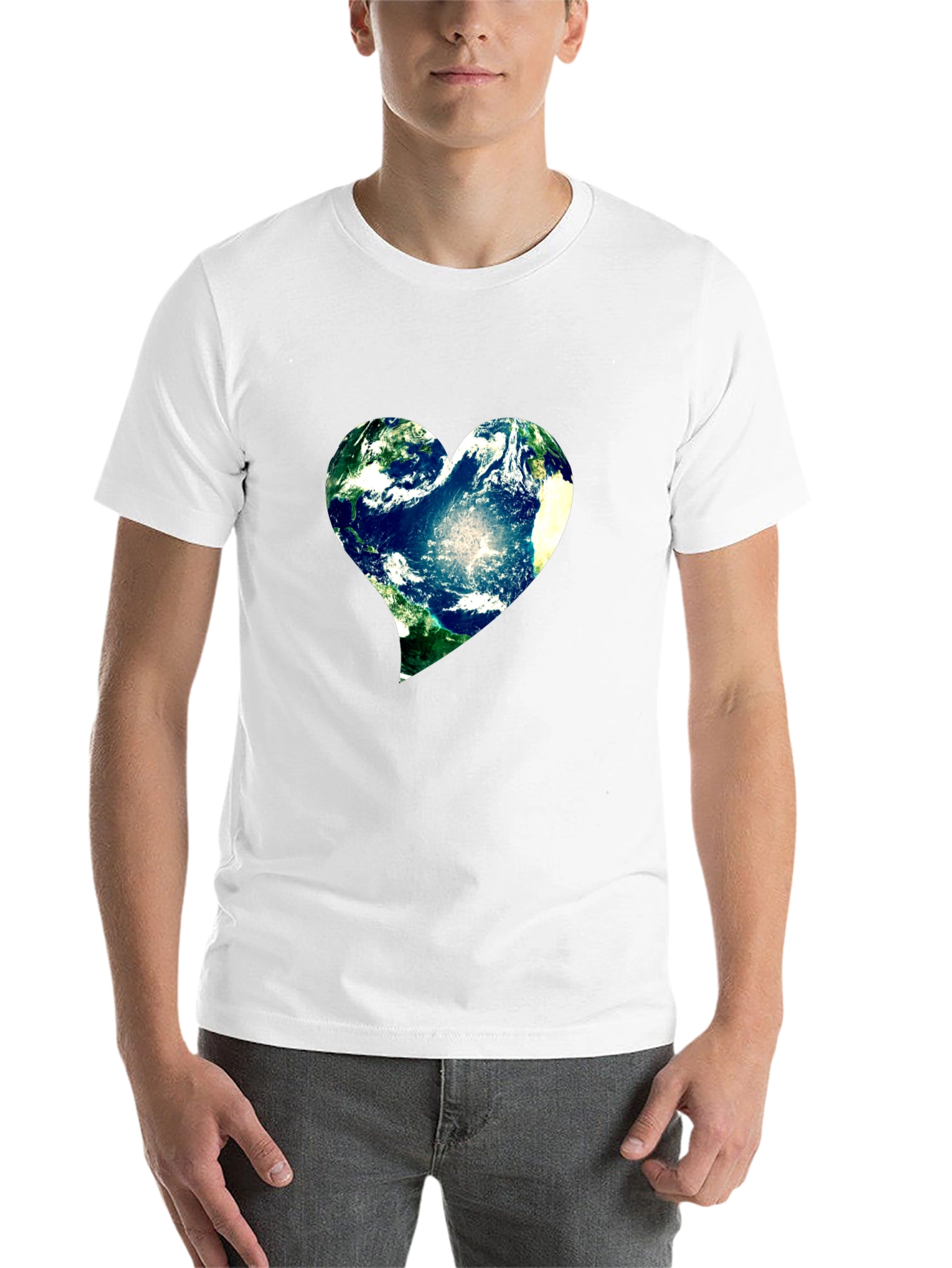 Black Earth Heart Tee - Show Your Love for the Planet! view 14