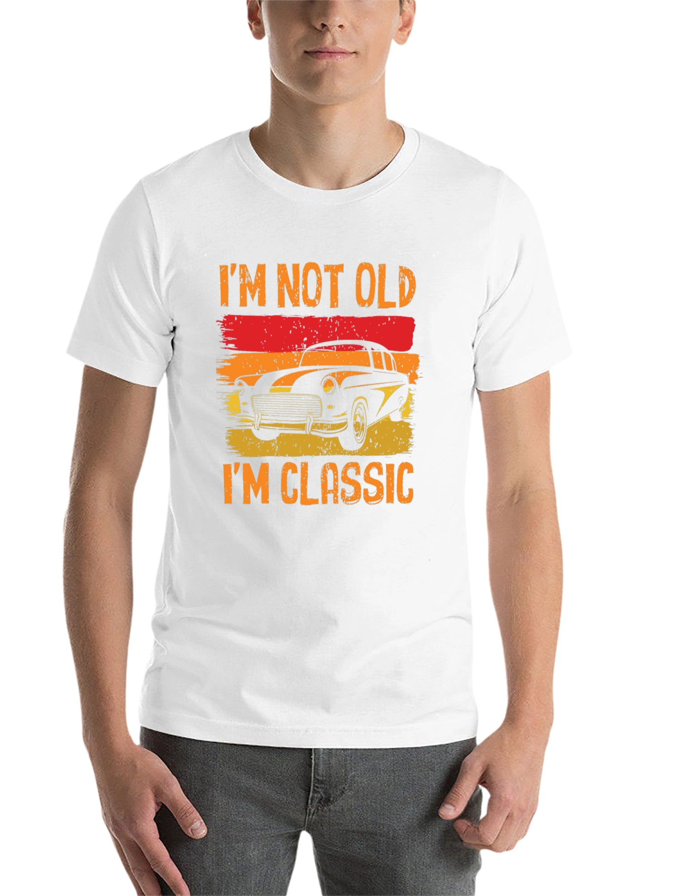 Black Classic Car T-Shirt - I'm Not Old, I'm Classic view 14