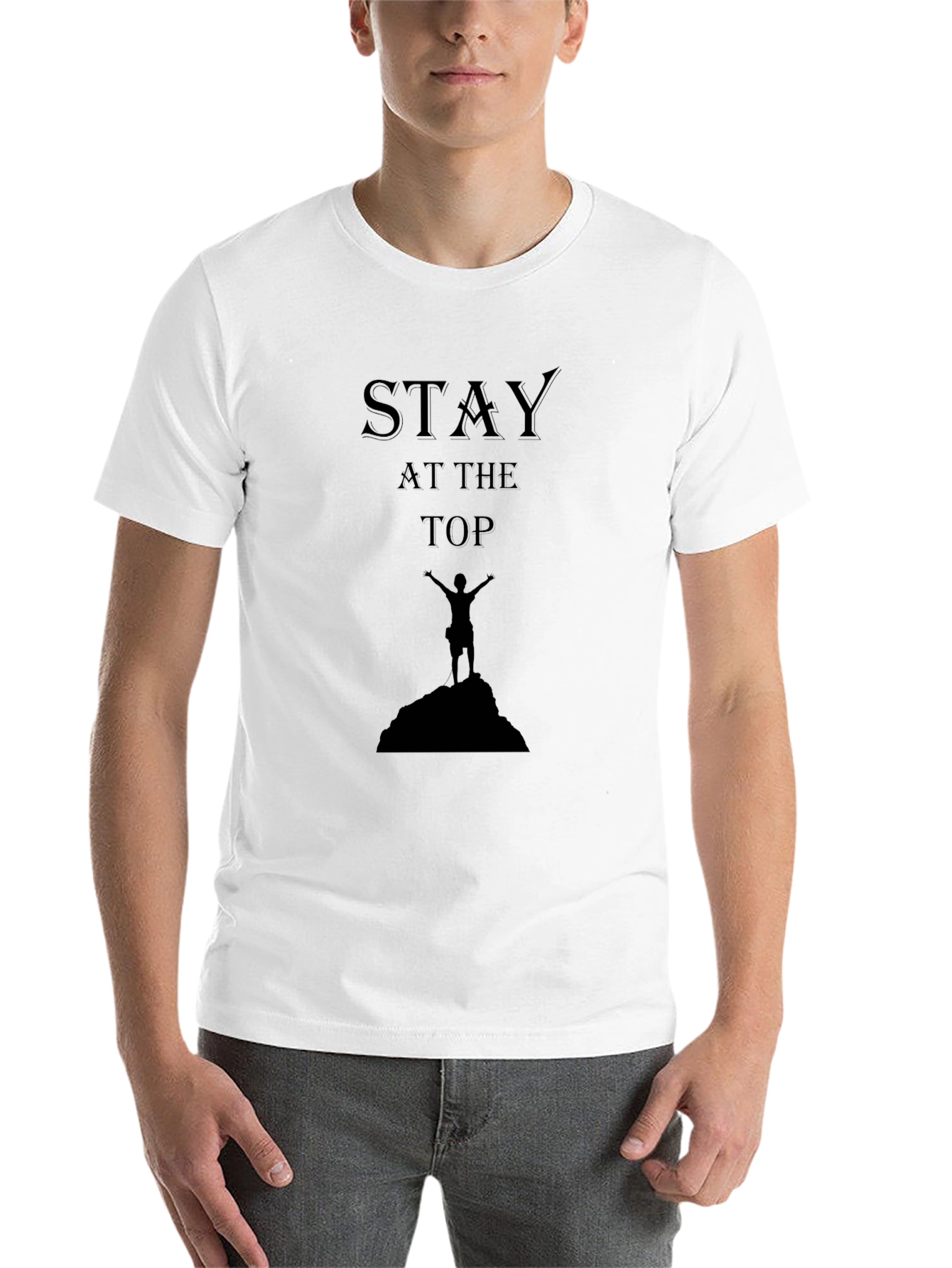 Black Stay at the Top Black T-Shirt view 14