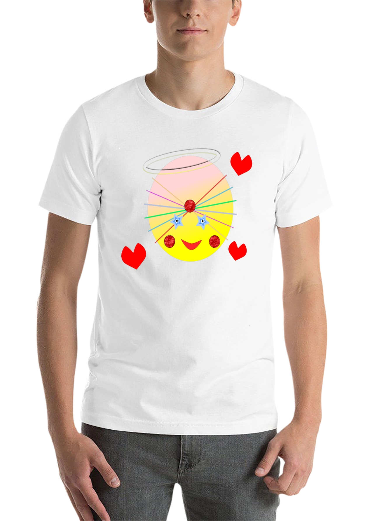 Black Whimsical Cartoon Graphic Tee - Unique Design view 14