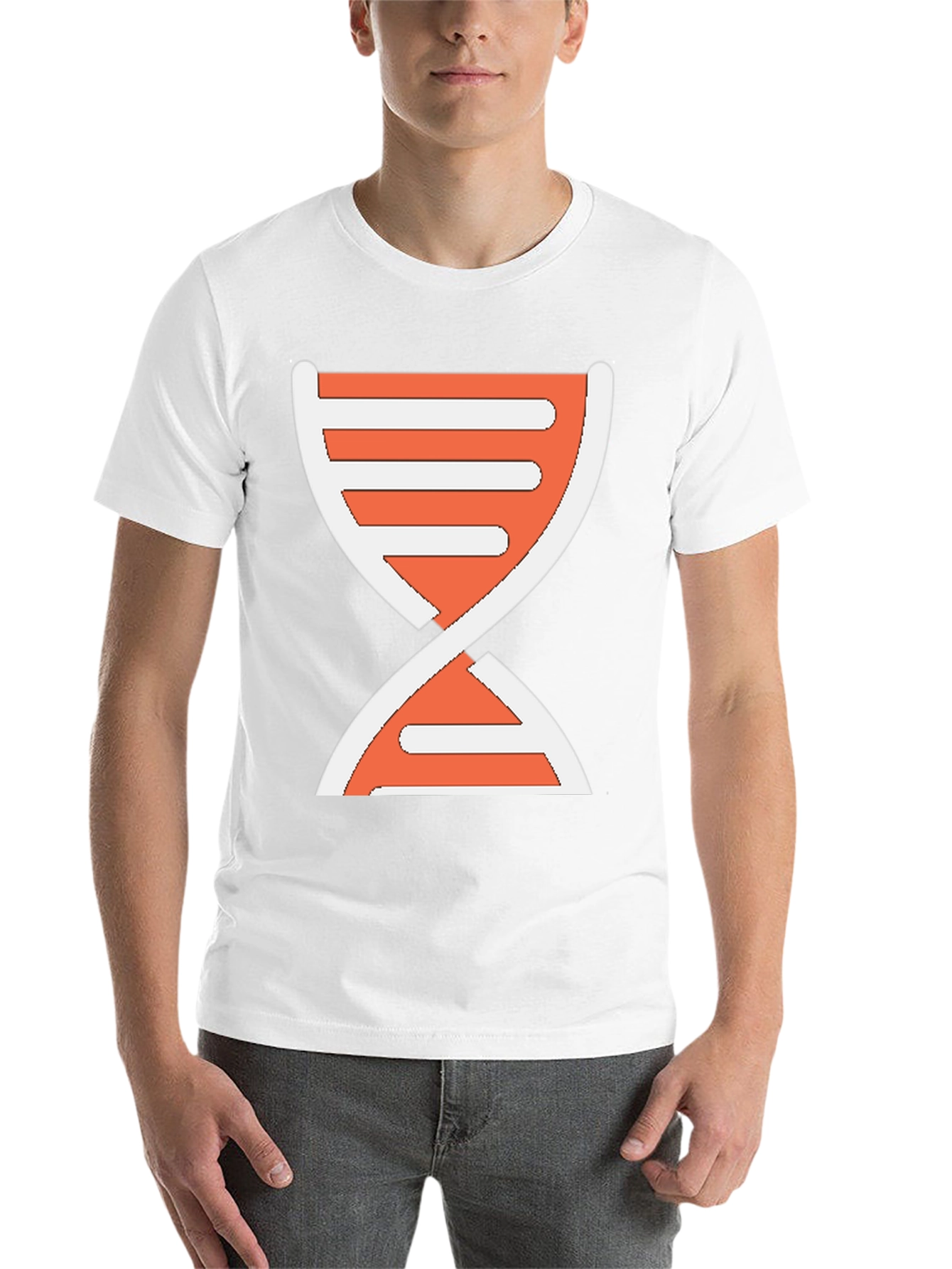 Black DNA Graphic Print T-Shirt - Casual Wear view 14