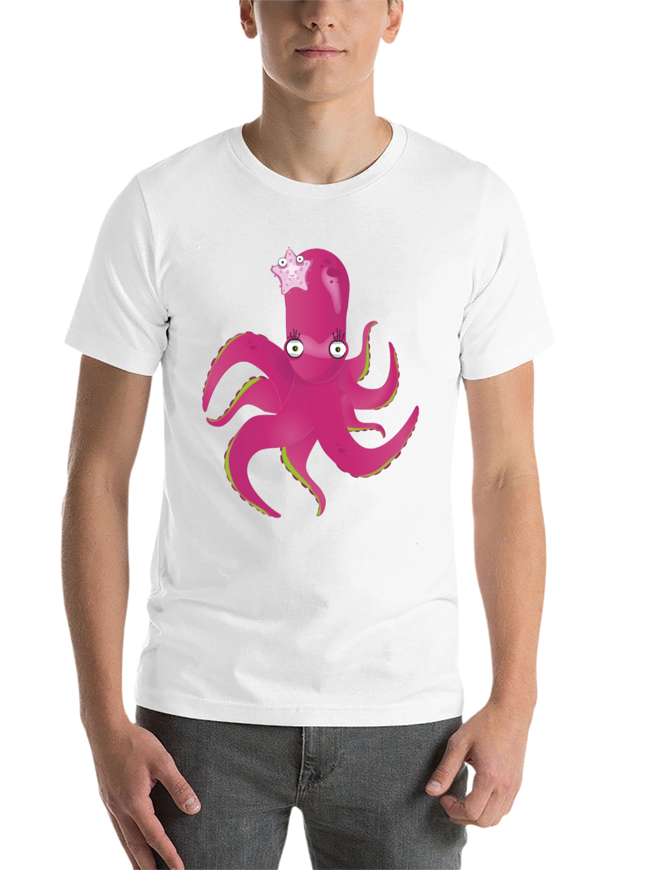 Black Cute Octopus T-Shirt - Funny Sea Creature Tee view 14