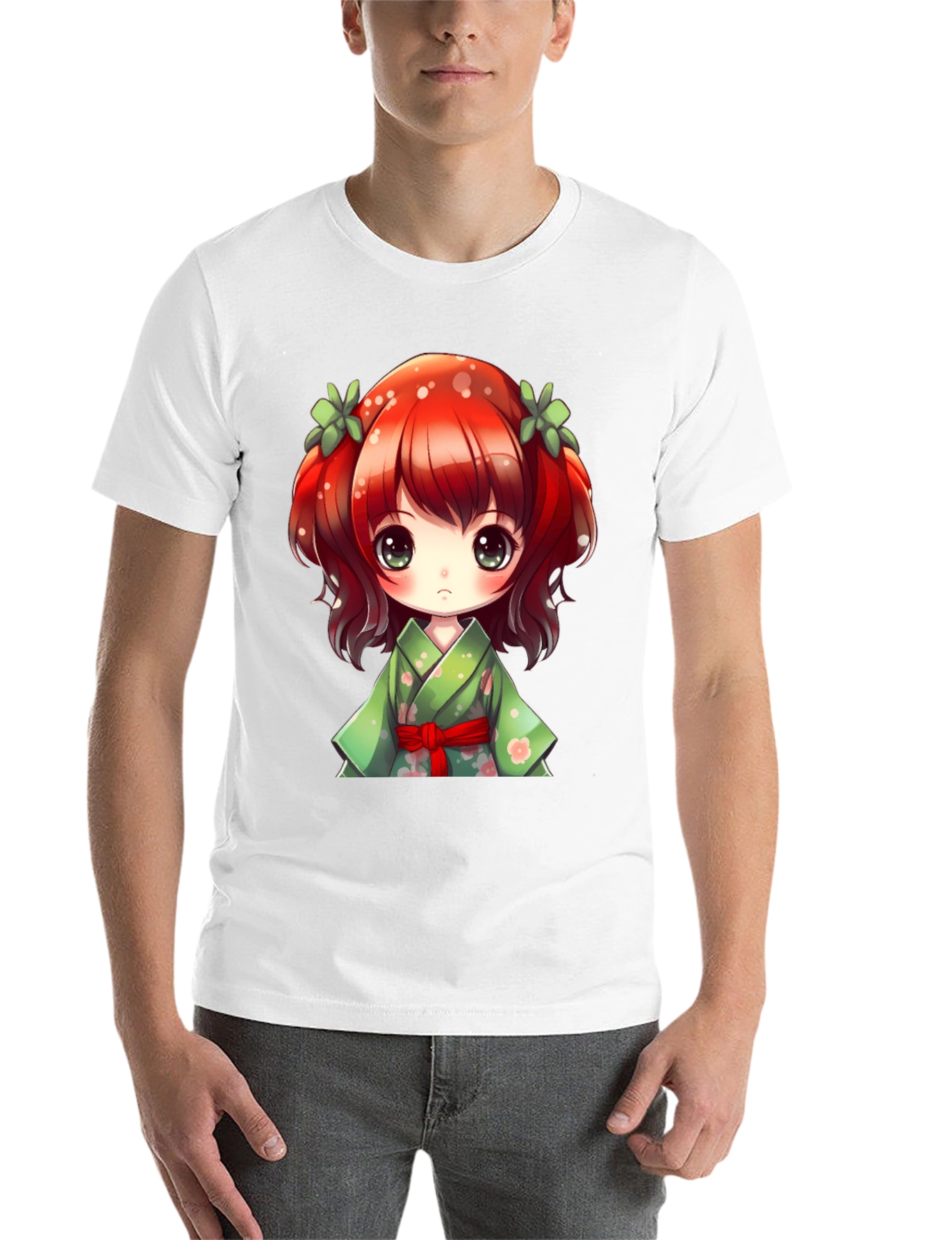 Black Anime Girl Graphic Tee - Kawaii Style view 14