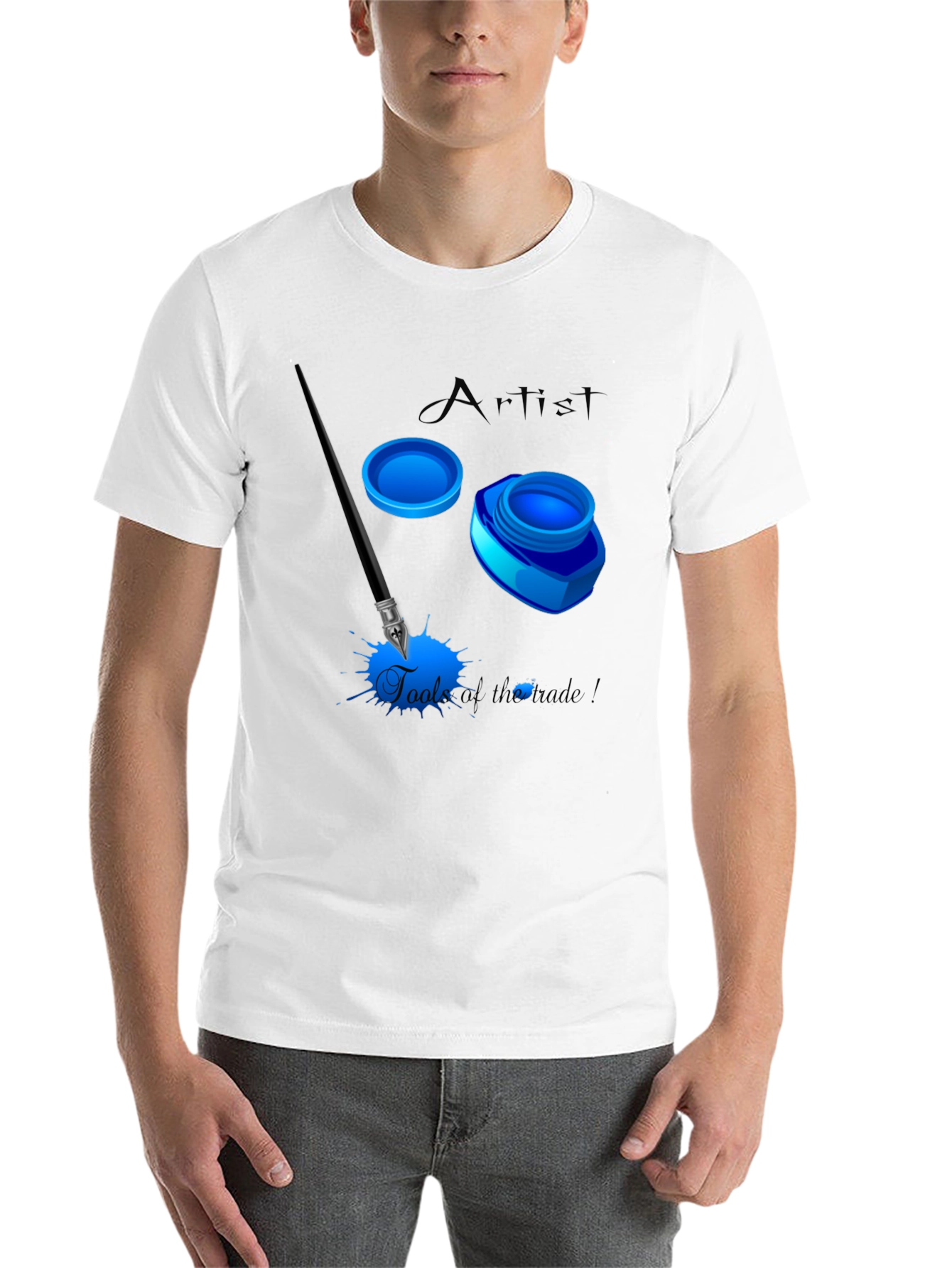 Black Artist's Tools Graphic T-Shirt view 14
