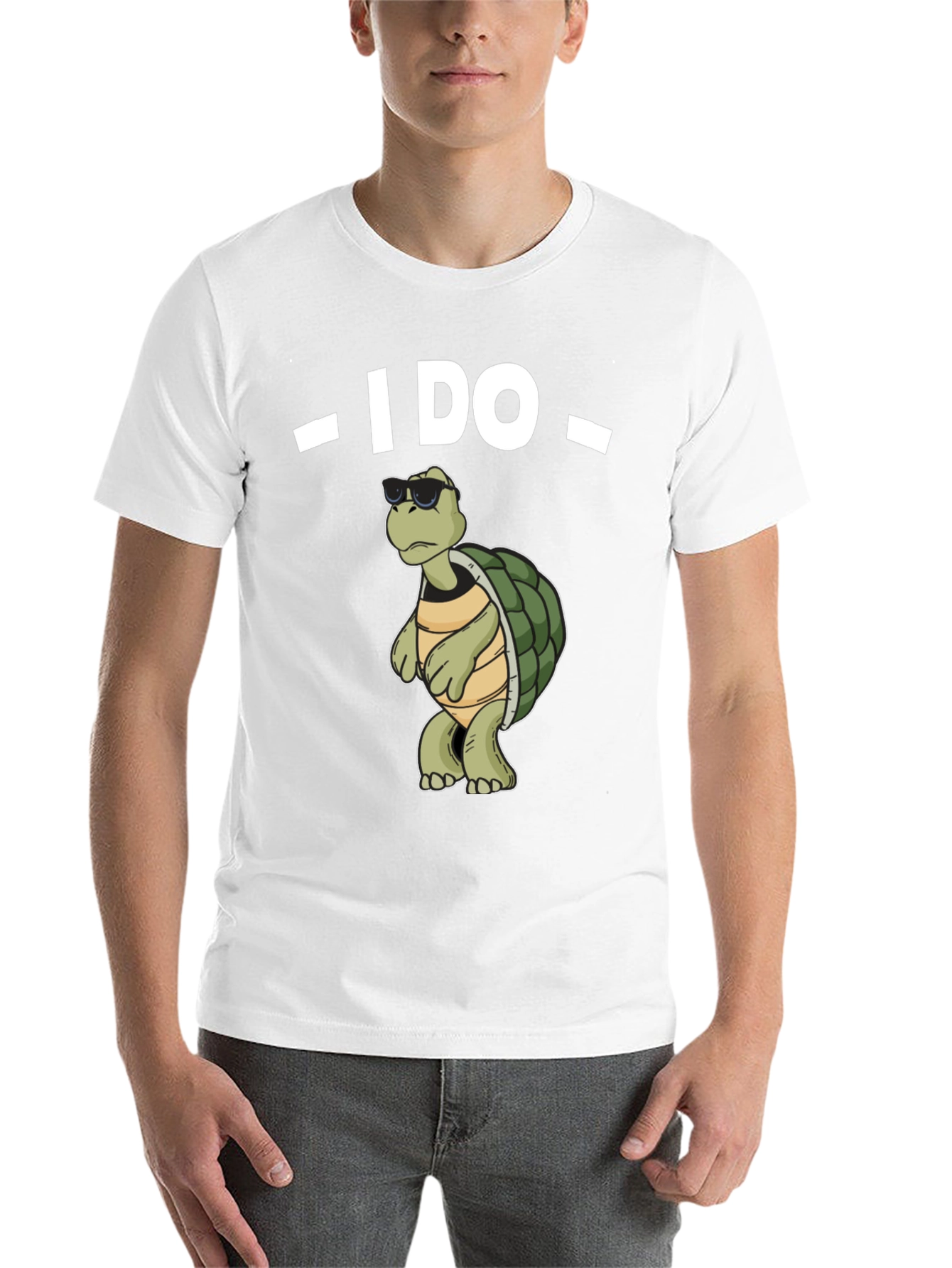 Black I Do Turtle T-Shirt - Funny Graphic Tee view 14
