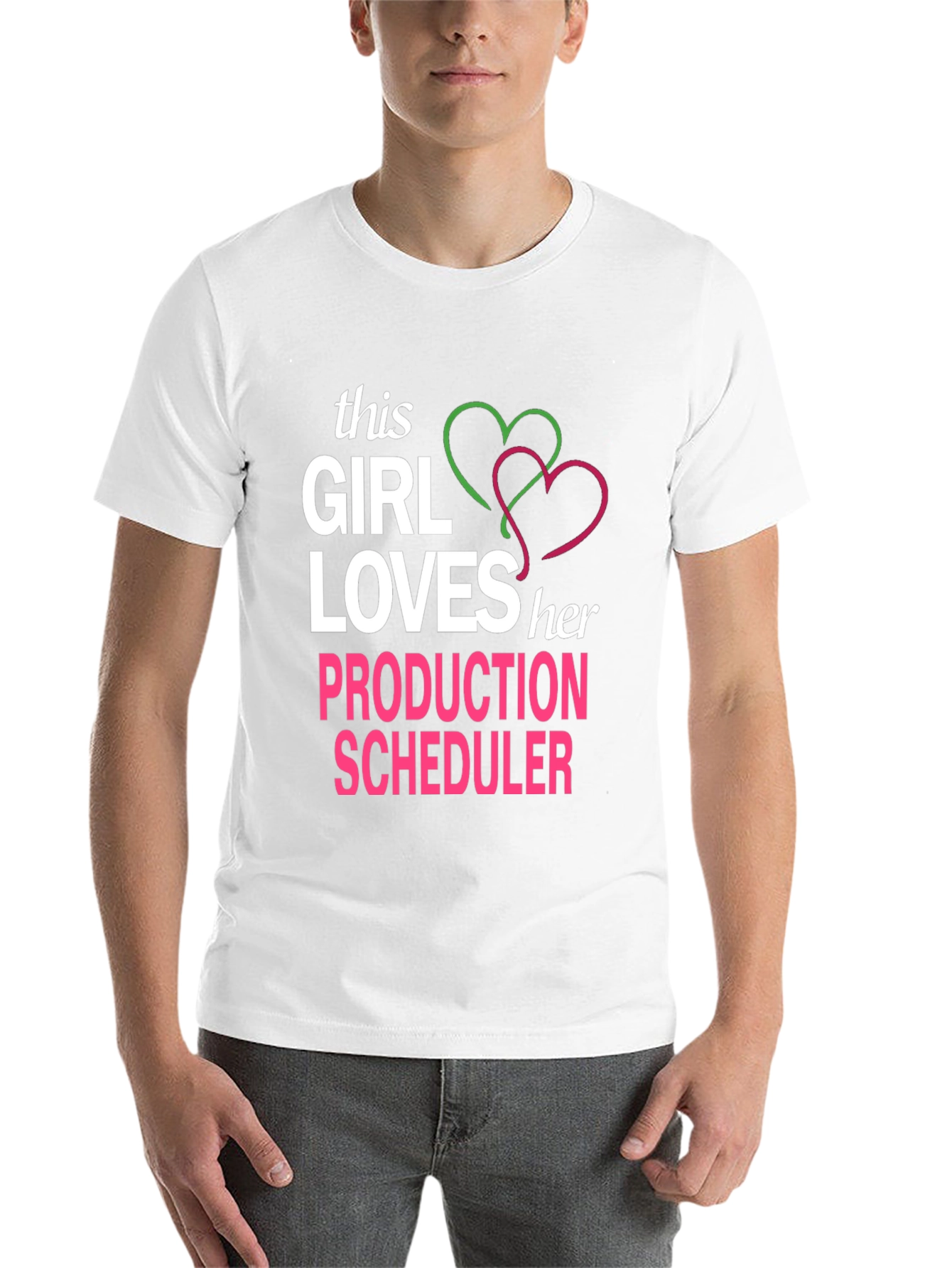 Production Scheduler T-Shirt: This Girl Loves Her Job - 14