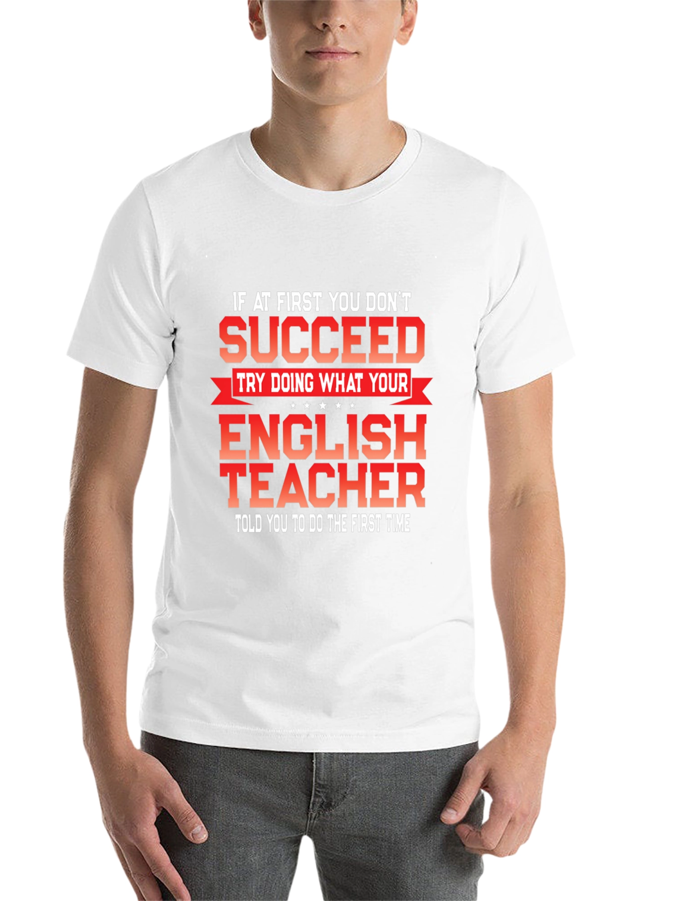 Black Funny English Teacher Graphic T-Shirt view 14