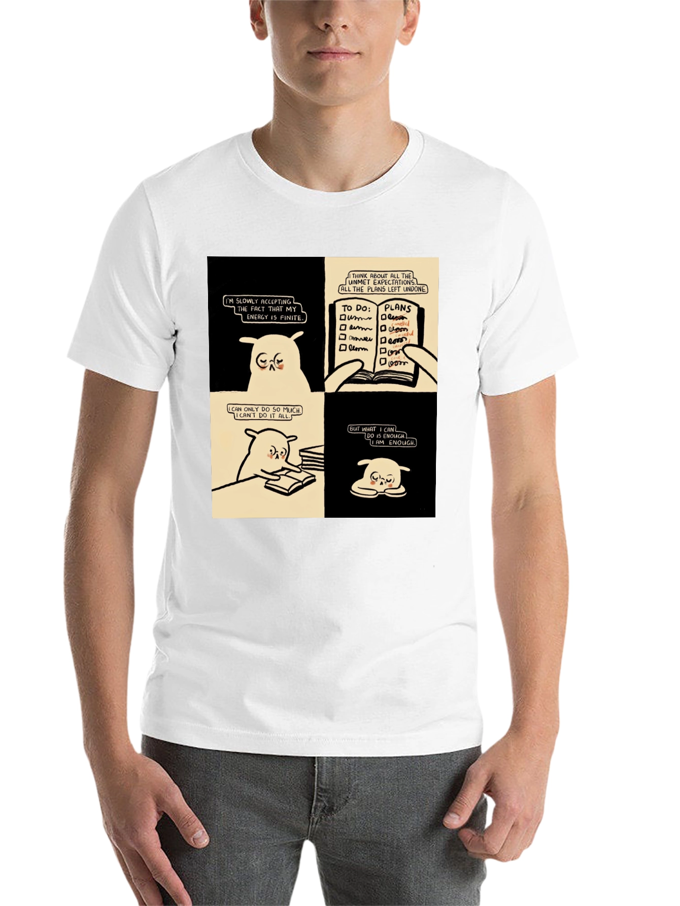 Black Accepting Finite Energy Black T-Shirt view 14