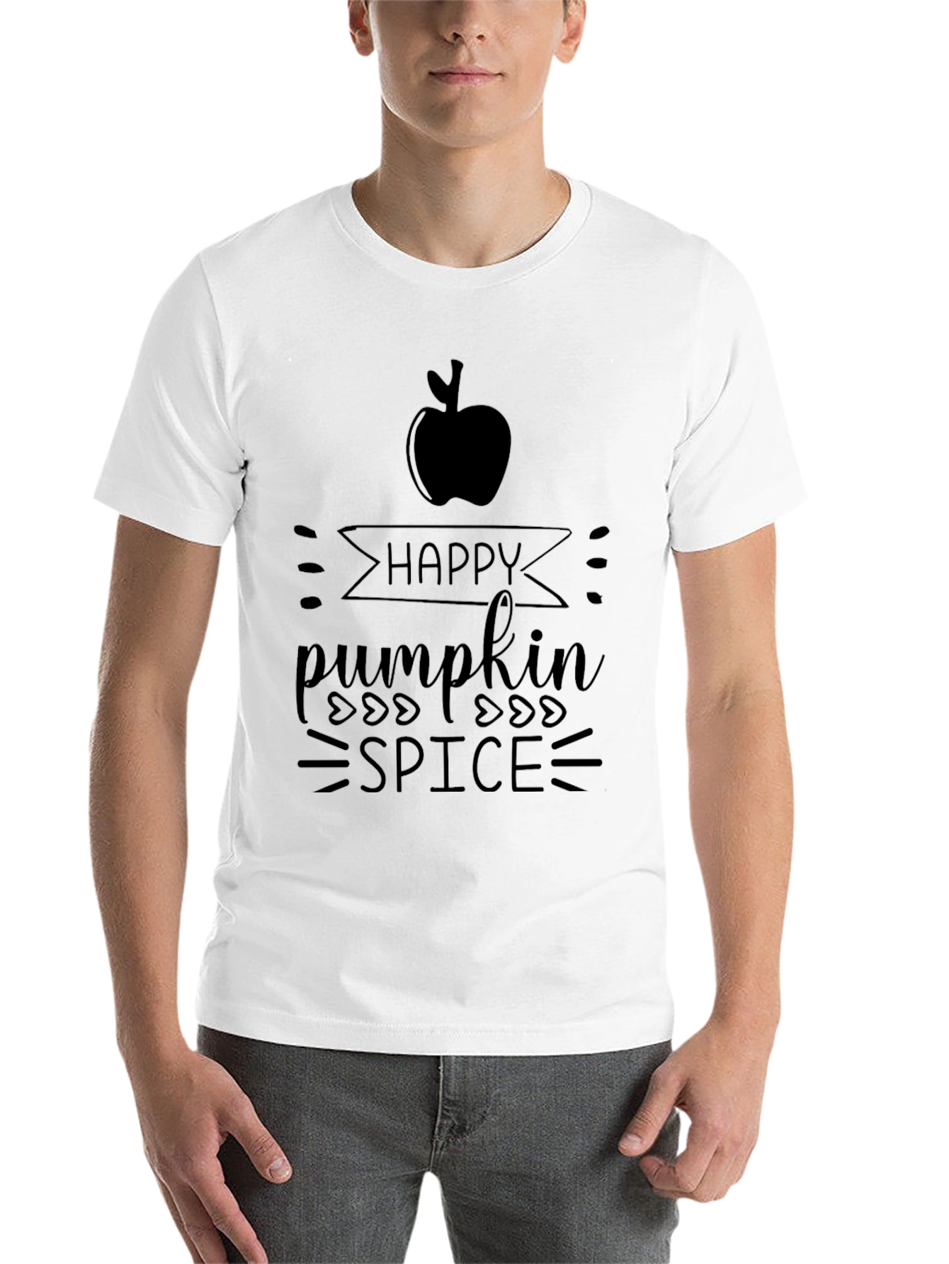 Black Happy Pumpkin Spice Graphic Tee view 14
