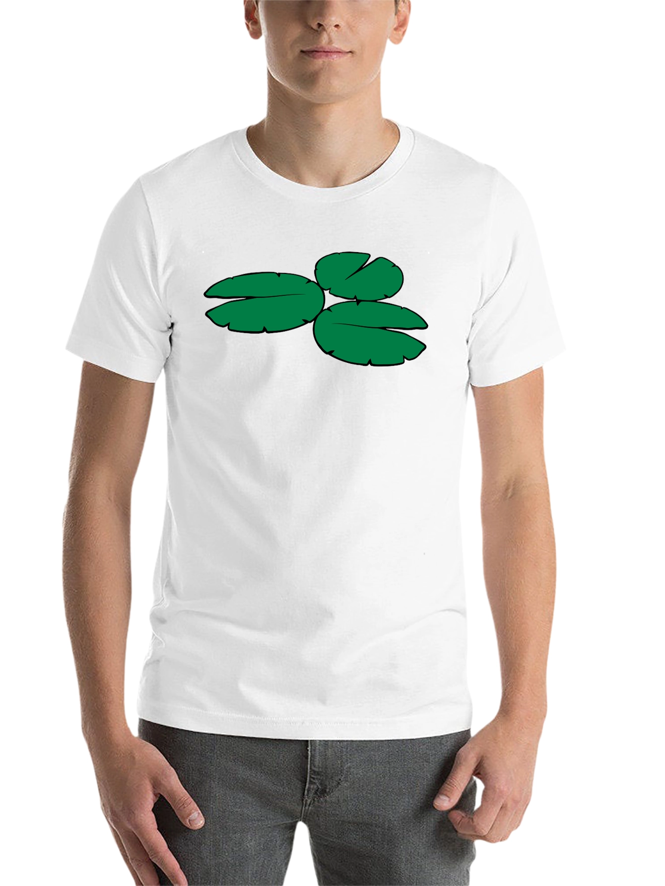 Black Lily Pad Graphic Tee - Soft Cotton Blend view 14