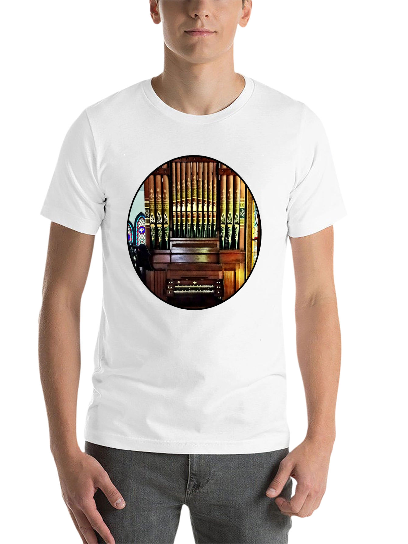 Black Vintage Organ T-Shirt view 14
