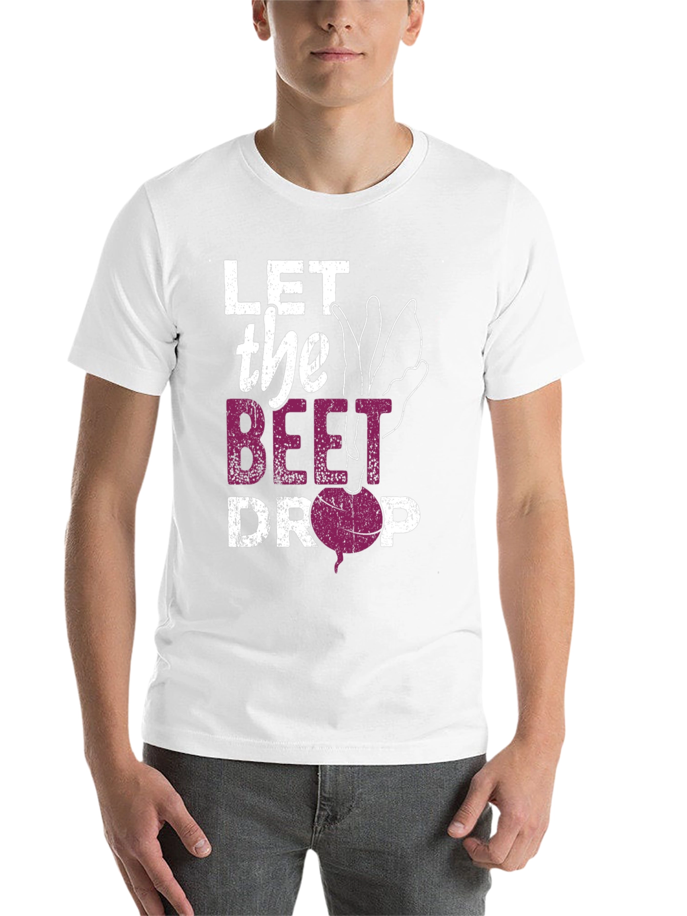 Black Let the Beet Drop Graphic T-Shirt view 14