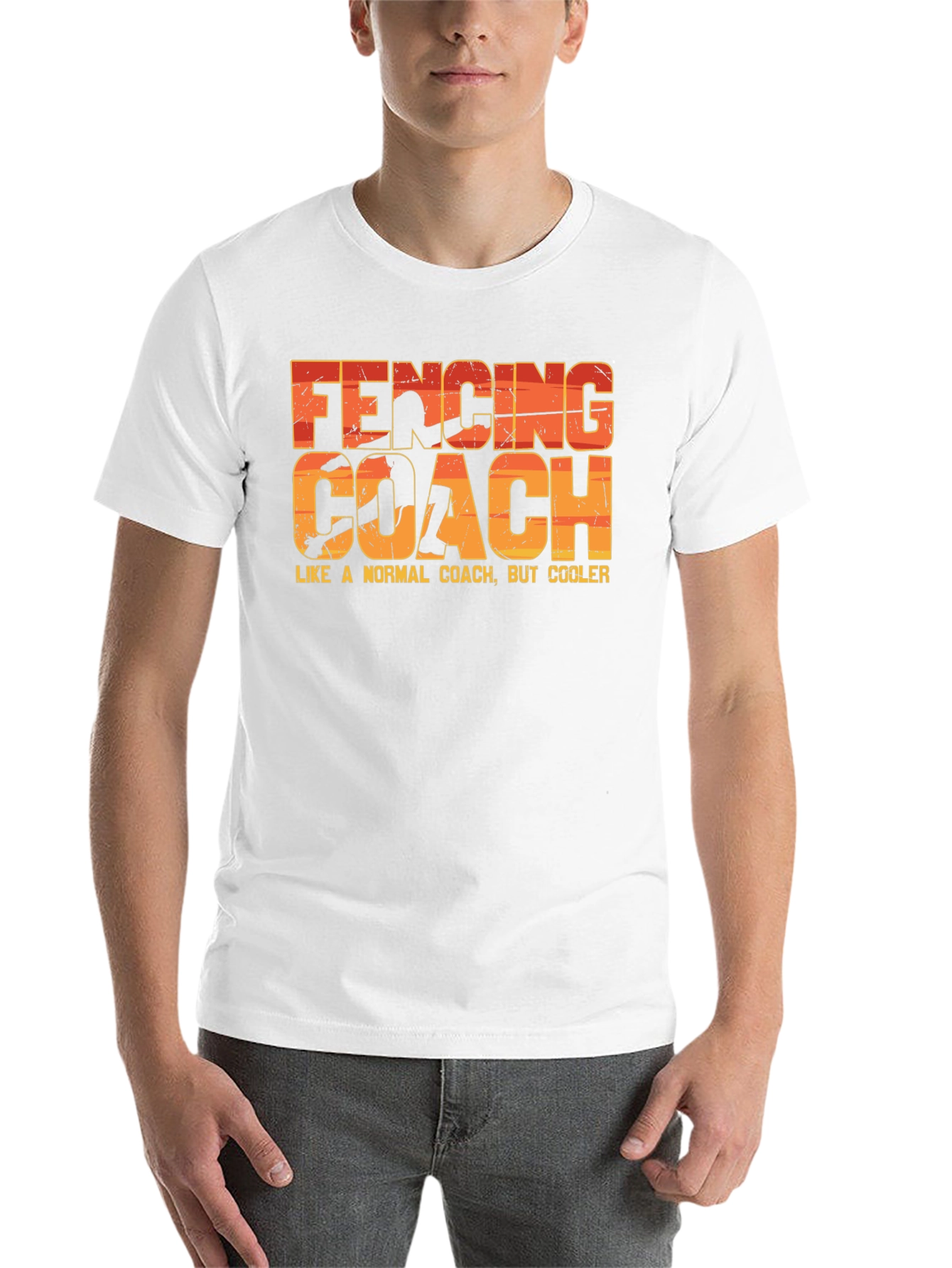 Black Fencing Coach T-Shirt - Like a Normal Coach But Cooler! view 14