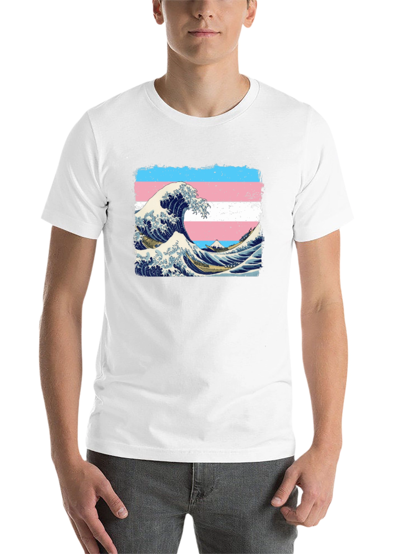 Black Transgender Wave T-Shirt view 14