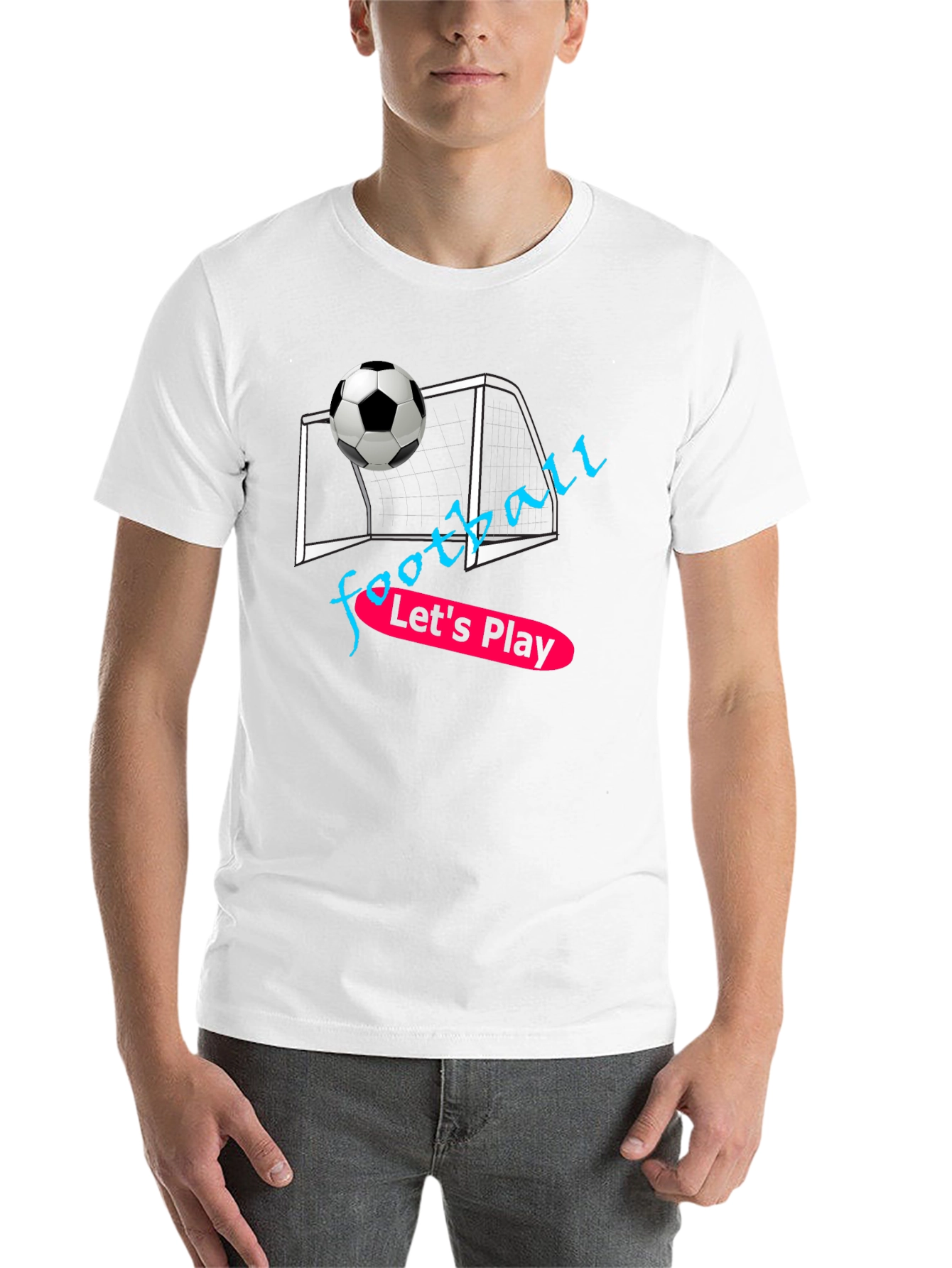 Black Football Graphic T-Shirt - Let's Play! view 14