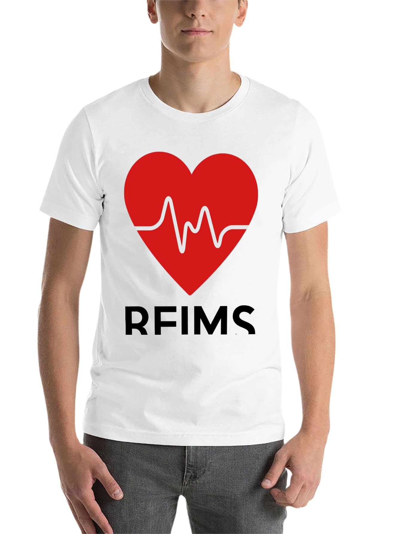Black RFIMS Heartbeat Graphic Tee - Stylish Casual Wear view 14