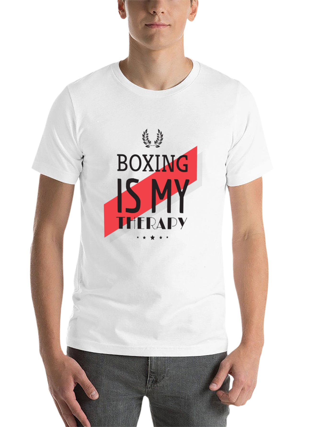 Black Boxing Is My Therapy Graphic Tee view 14