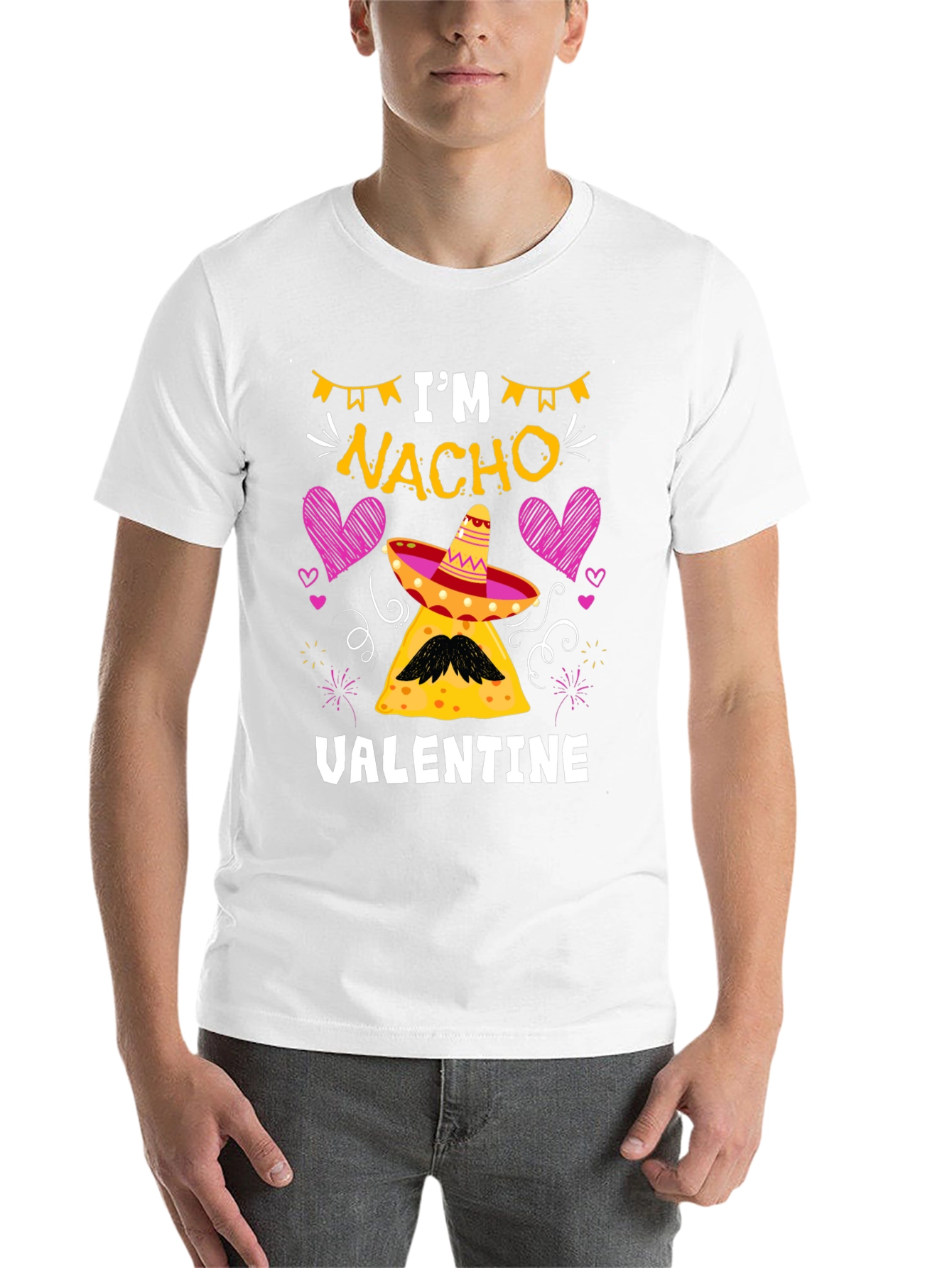Black I'm Nacho Valentine Graphic T-Shirt view 14