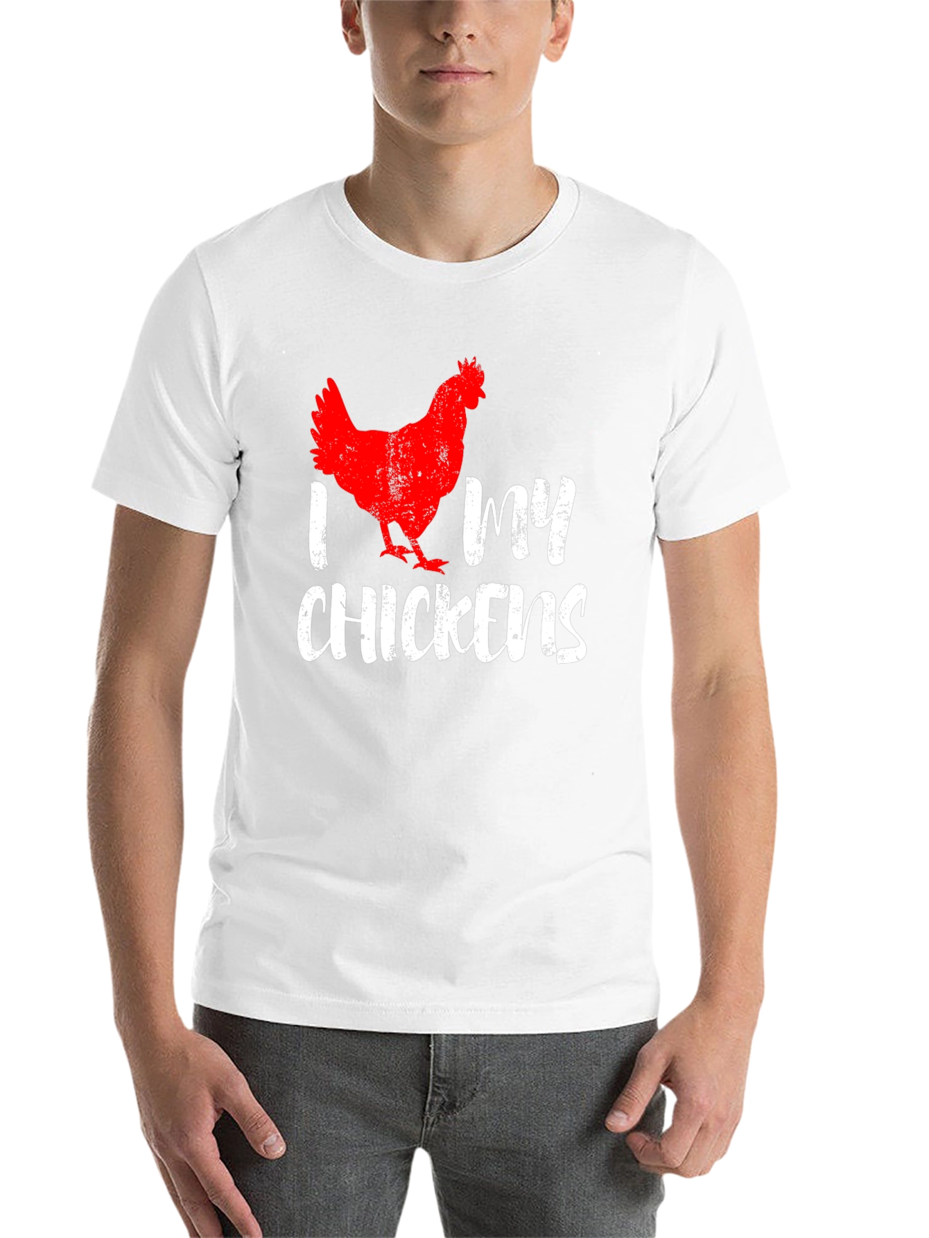 Black I Love My Chickens T-Shirt - Black view 14